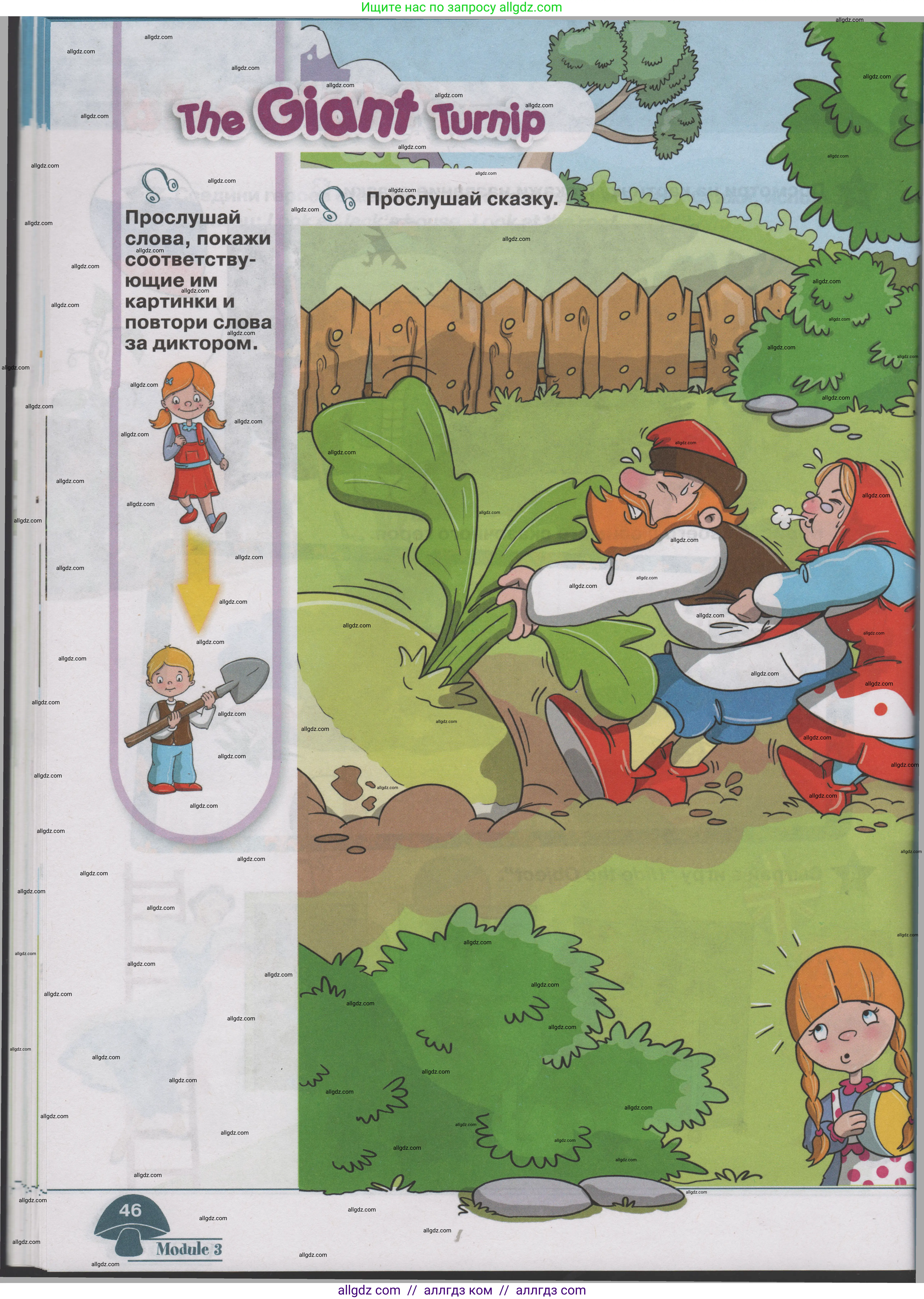 Английский язык (english), 1 класс Учебник (Student's book), авторы: Баранова Ксения Михайловна (Baranova Ksenia), Дули Дженни (Dooley Jenny), Копылова Виктория Викторовна (Kopylova Victoria), Мильруд Радислав Петрович (Millrood Radislav), Эванс Вирджиния (Evans Virginia), издательство Просвещение, Москва, 2019, белого цвета, страница 46