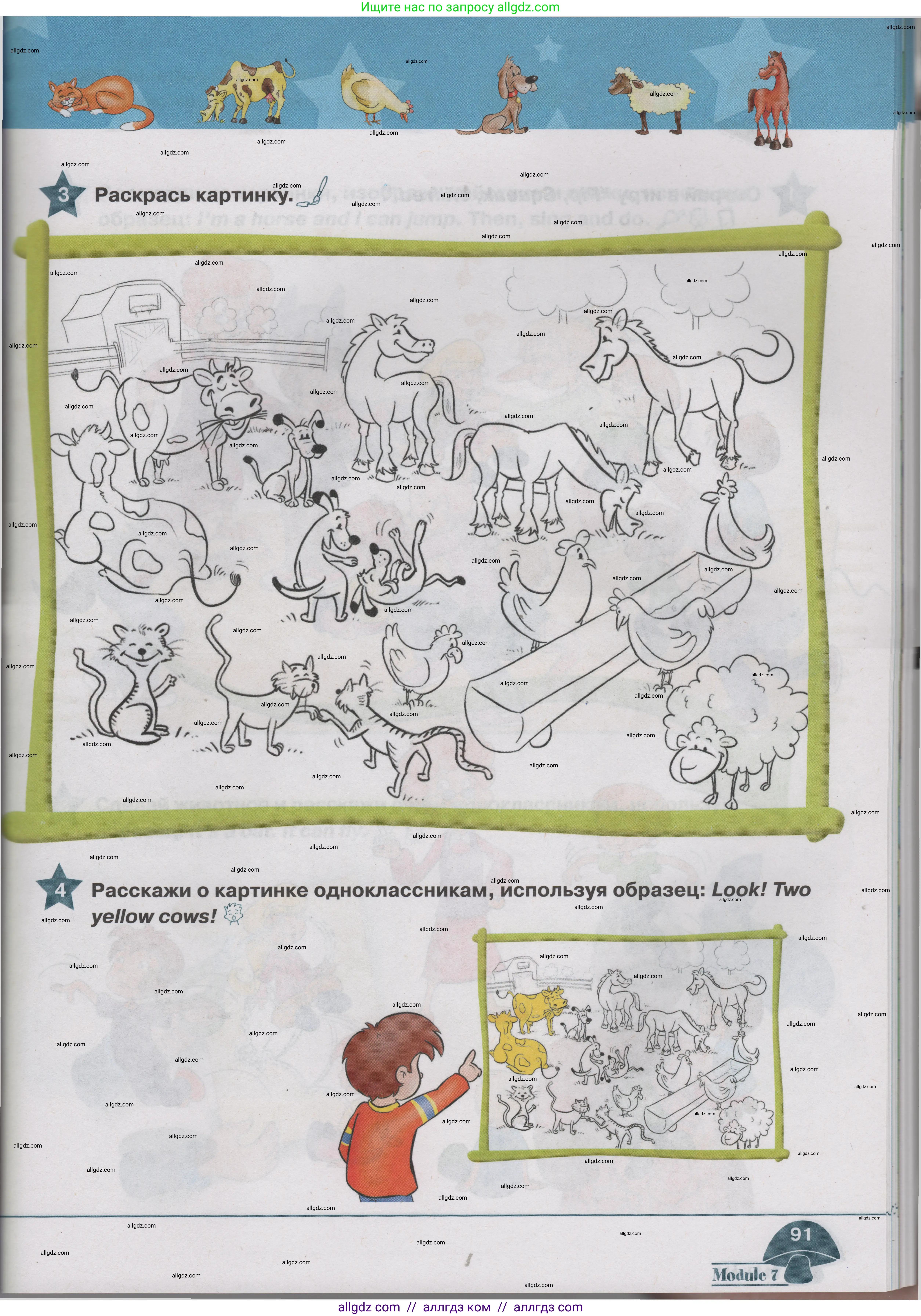 Английский язык (english), 1 класс Учебник (Student's book), авторы: Баранова Ксения Михайловна (Baranova Ksenia), Дули Дженни (Dooley Jenny), Копылова Виктория Викторовна (Kopylova Victoria), Мильруд Радислав Петрович (Millrood Radislav), Эванс Вирджиния (Evans Virginia), издательство Просвещение, Москва, 2019, белого цвета, страница 91