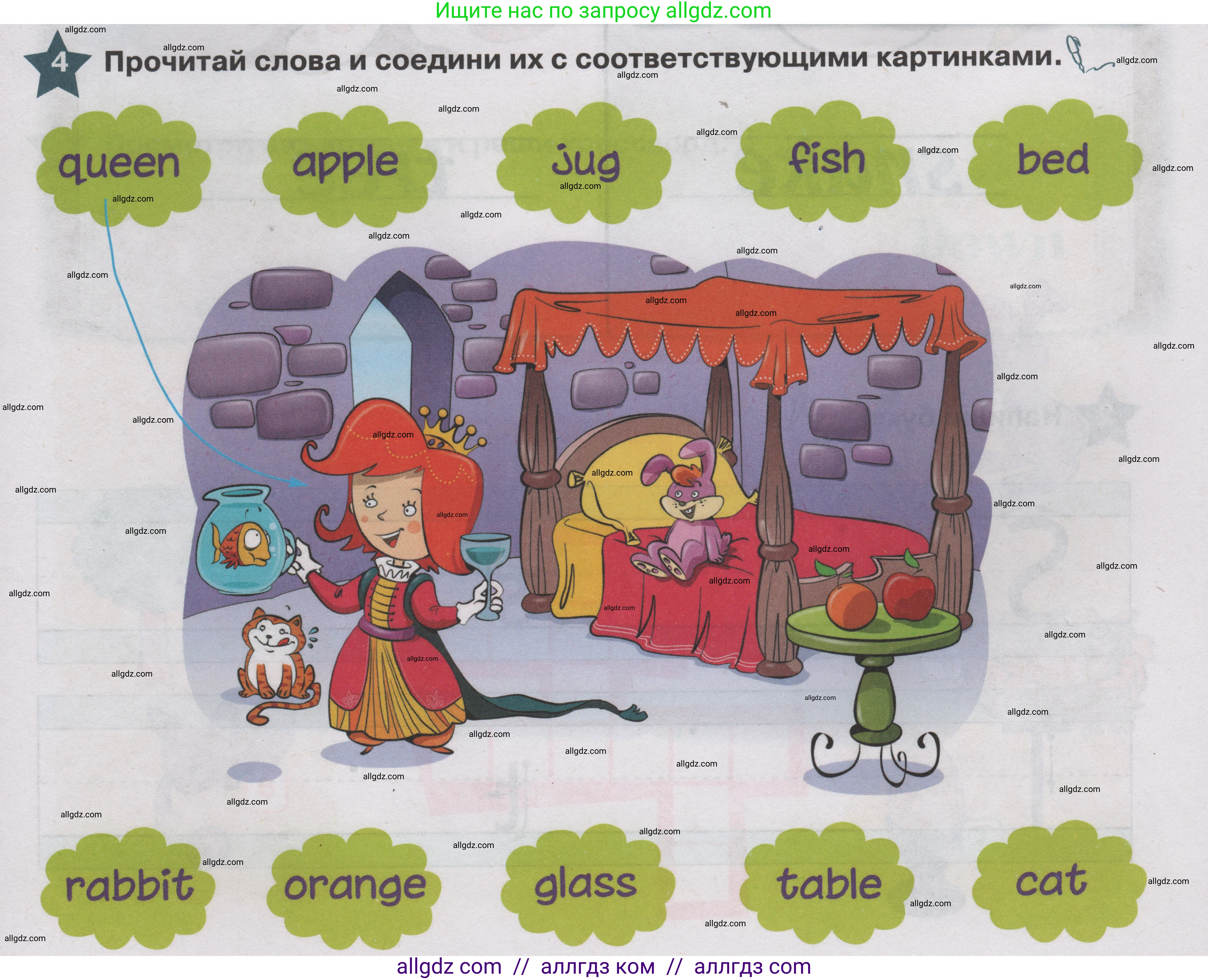 Английский язык (english), 1 класс Учебник (Student's book), авторы: Баранова Ксения Михайловна (Baranova Ksenia), Дули Дженни (Dooley Jenny), Копылова Виктория Викторовна (Kopylova Victoria), Мильруд Радислав Петрович (Millrood Radislav), Эванс Вирджиния (Evans Virginia), издательство Просвещение, Москва, 2019, белого цвета, страница 143, номер 4, Условие