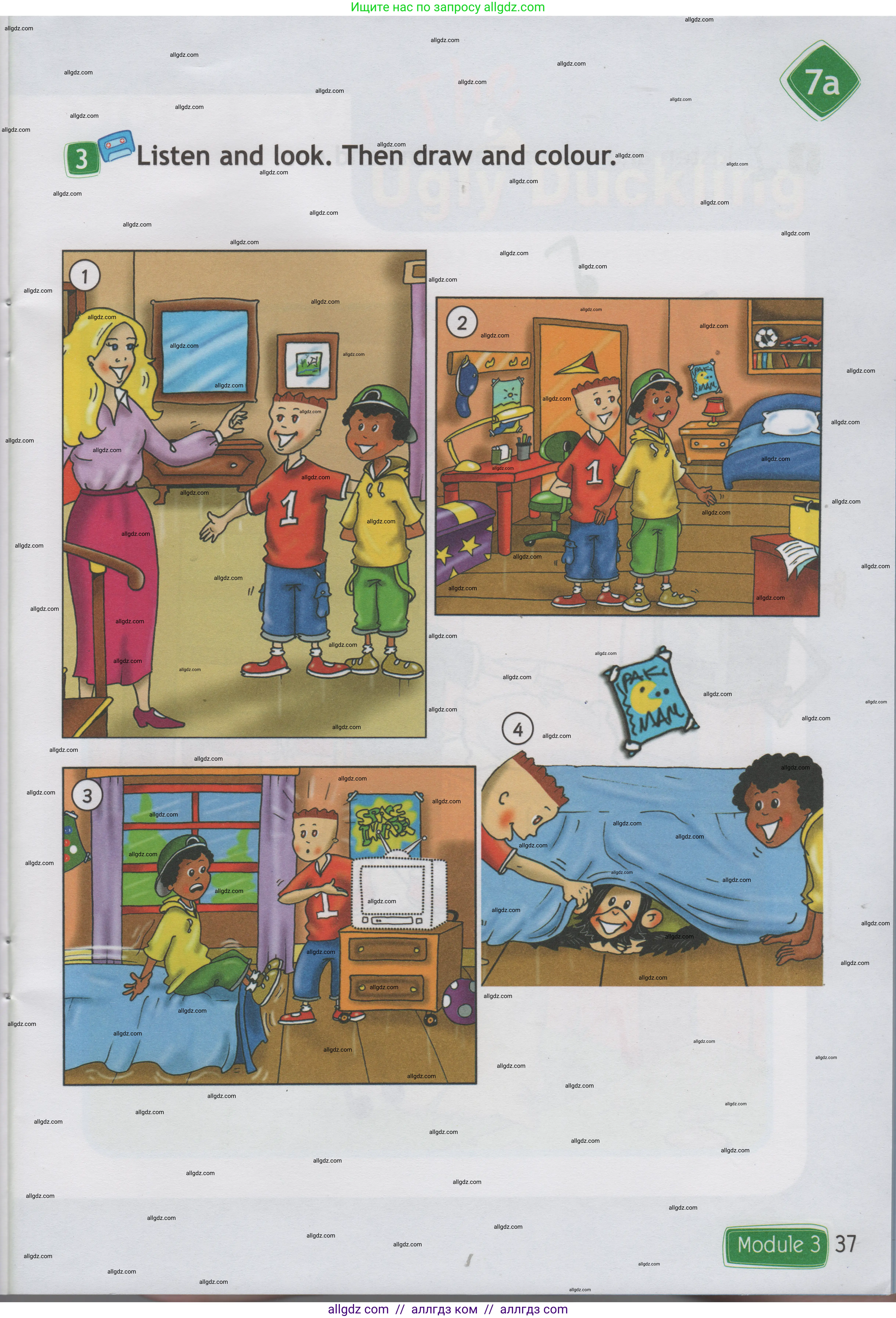 Английский язык (english), 1 класс Учебник (Student's book), авторы: Быкова Надежда Ильинична (Bykova Nadezhda), Дули Дженни (Dooley Jenny), Поспелова Марина Давидовна (Pospelova Marina), Эванс Вирджиния (Evans Virginia), издательство Просвещение, Москва, 2019, страница 37