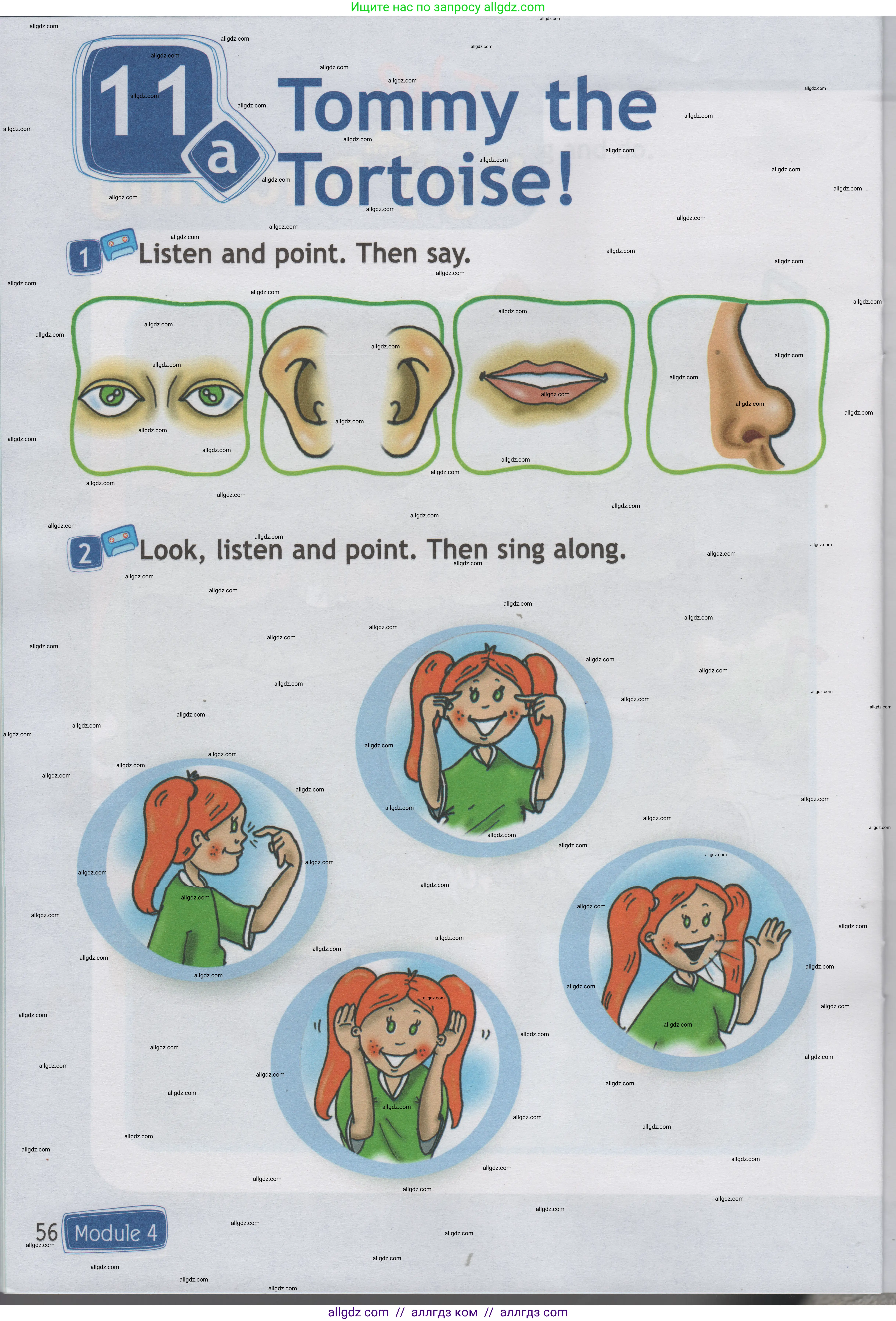 Английский язык (english), 1 класс Учебник (Student's book), авторы: Быкова Надежда Ильинична (Bykova Nadezhda), Дули Дженни (Dooley Jenny), Поспелова Марина Давидовна (Pospelova Marina), Эванс Вирджиния (Evans Virginia), издательство Просвещение, Москва, 2019, страница 56