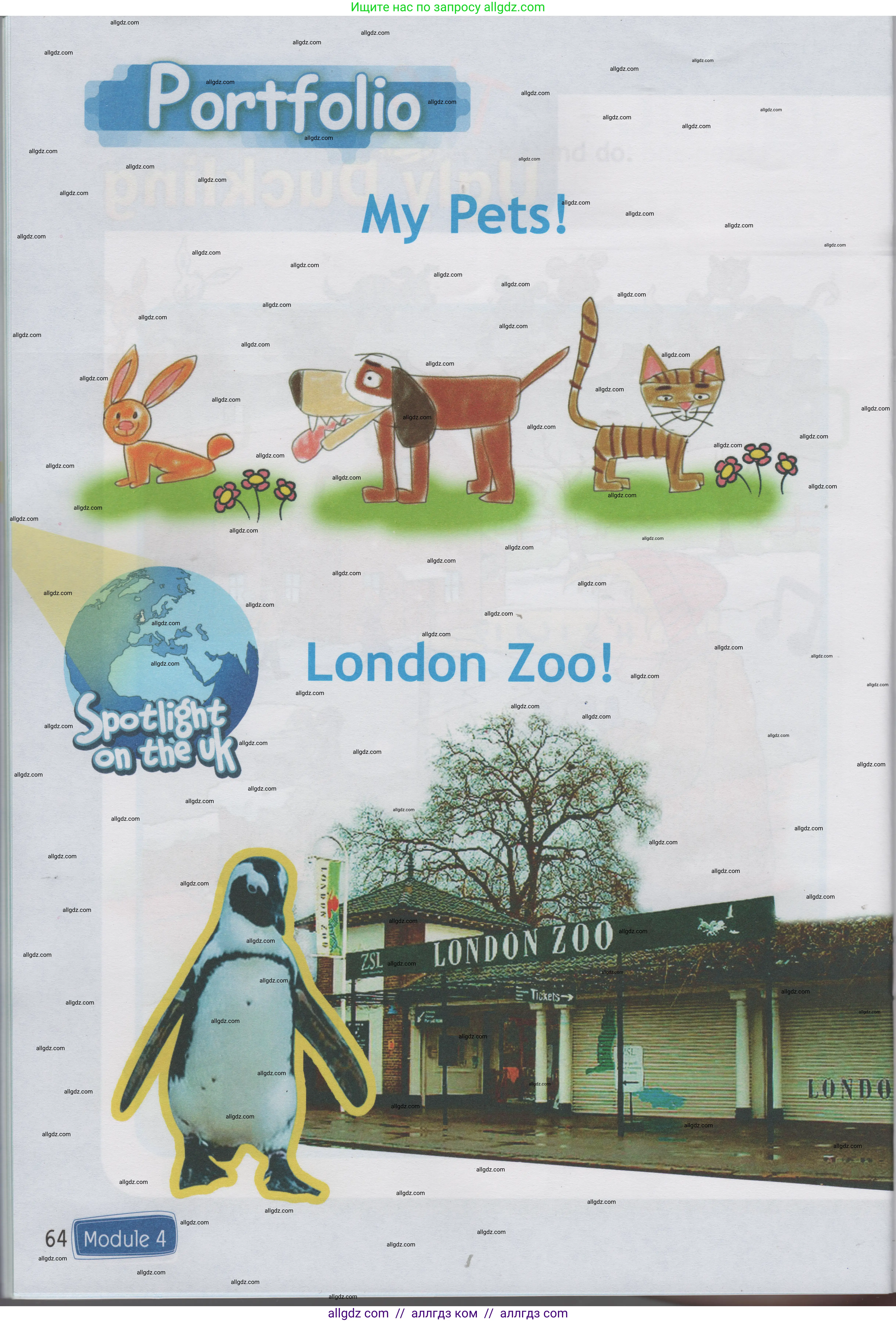 Английский язык (english), 1 класс Учебник (Student's book), авторы: Быкова Надежда Ильинична (Bykova Nadezhda), Дули Дженни (Dooley Jenny), Поспелова Марина Давидовна (Pospelova Marina), Эванс Вирджиния (Evans Virginia), издательство Просвещение, Москва, 2019, страница 64