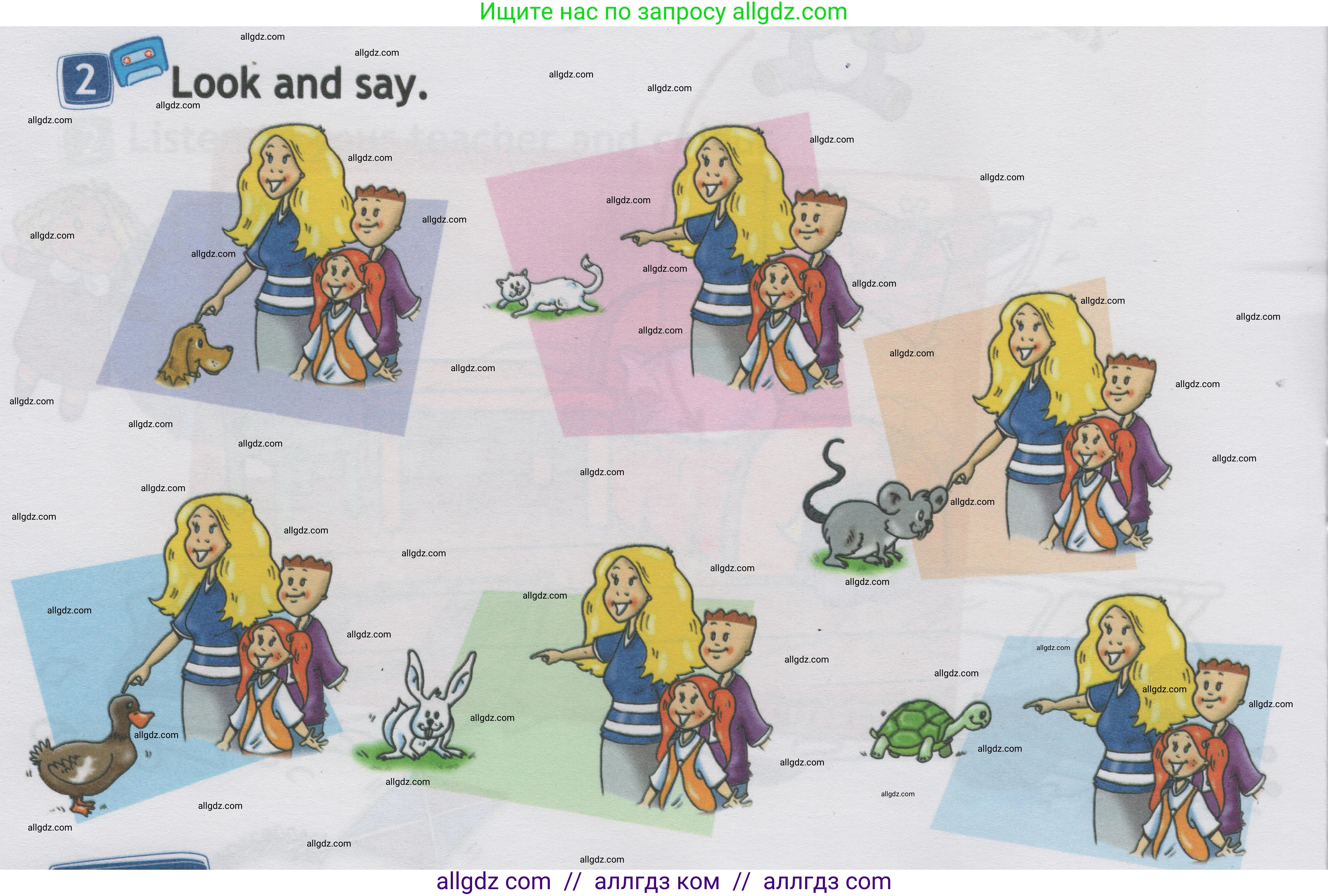 Английский язык (english), 1 класс Учебник (Student's book), авторы: Быкова Надежда Ильинична (Bykova Nadezhda), Дули Дженни (Dooley Jenny), Поспелова Марина Давидовна (Pospelova Marina), Эванс Вирджиния (Evans Virginia), издательство Просвещение, Москва, 2019, страница 52, номер 2, Условие
