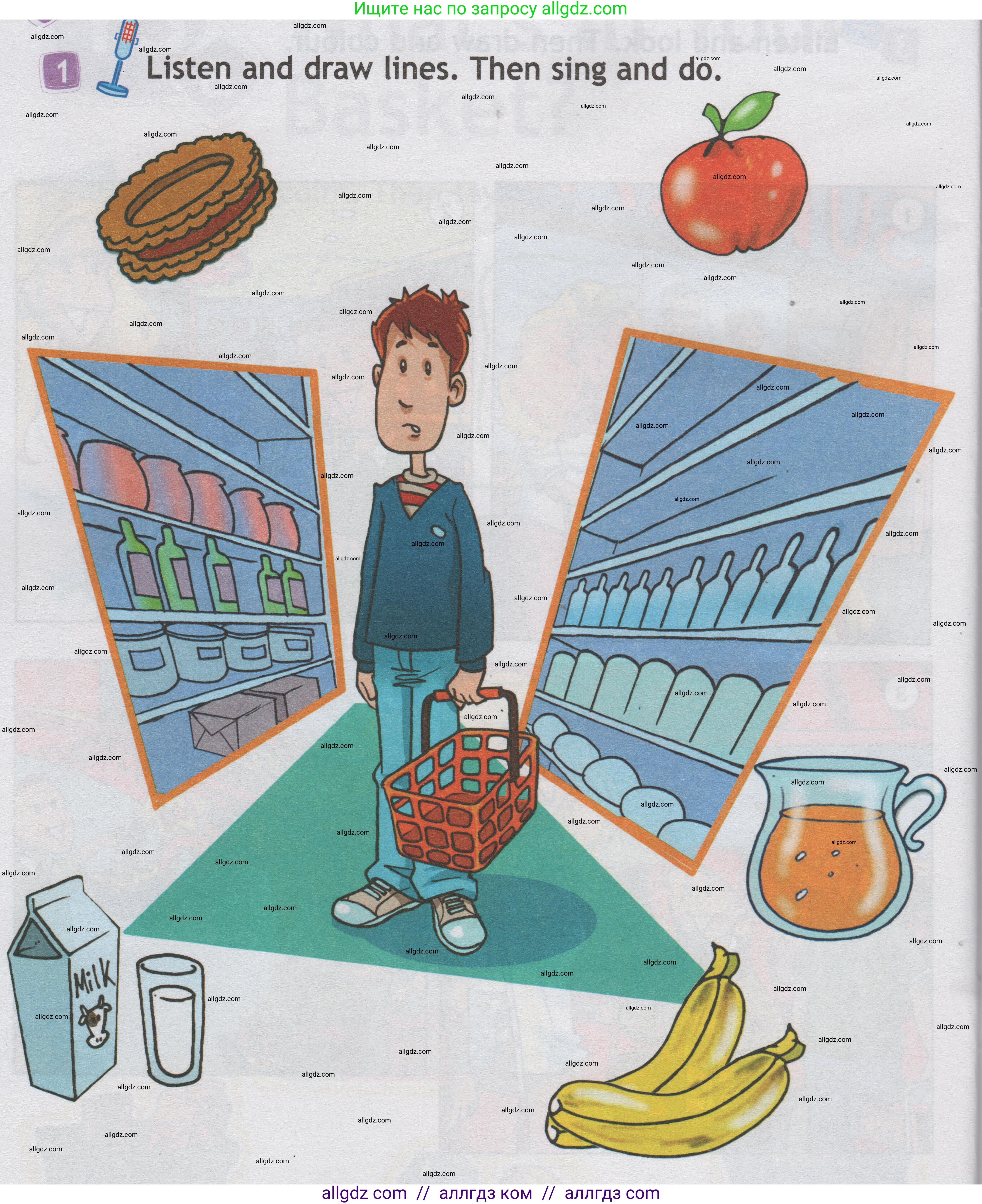 Английский язык (english), 1 класс Учебник (Student's book), авторы: Быкова Надежда Ильинична (Bykova Nadezhda), Дули Дженни (Dooley Jenny), Поспелова Марина Давидовна (Pospelova Marina), Эванс Вирджиния (Evans Virginia), издательство Просвещение, Москва, 2019, страница 70, номер 1, Условие