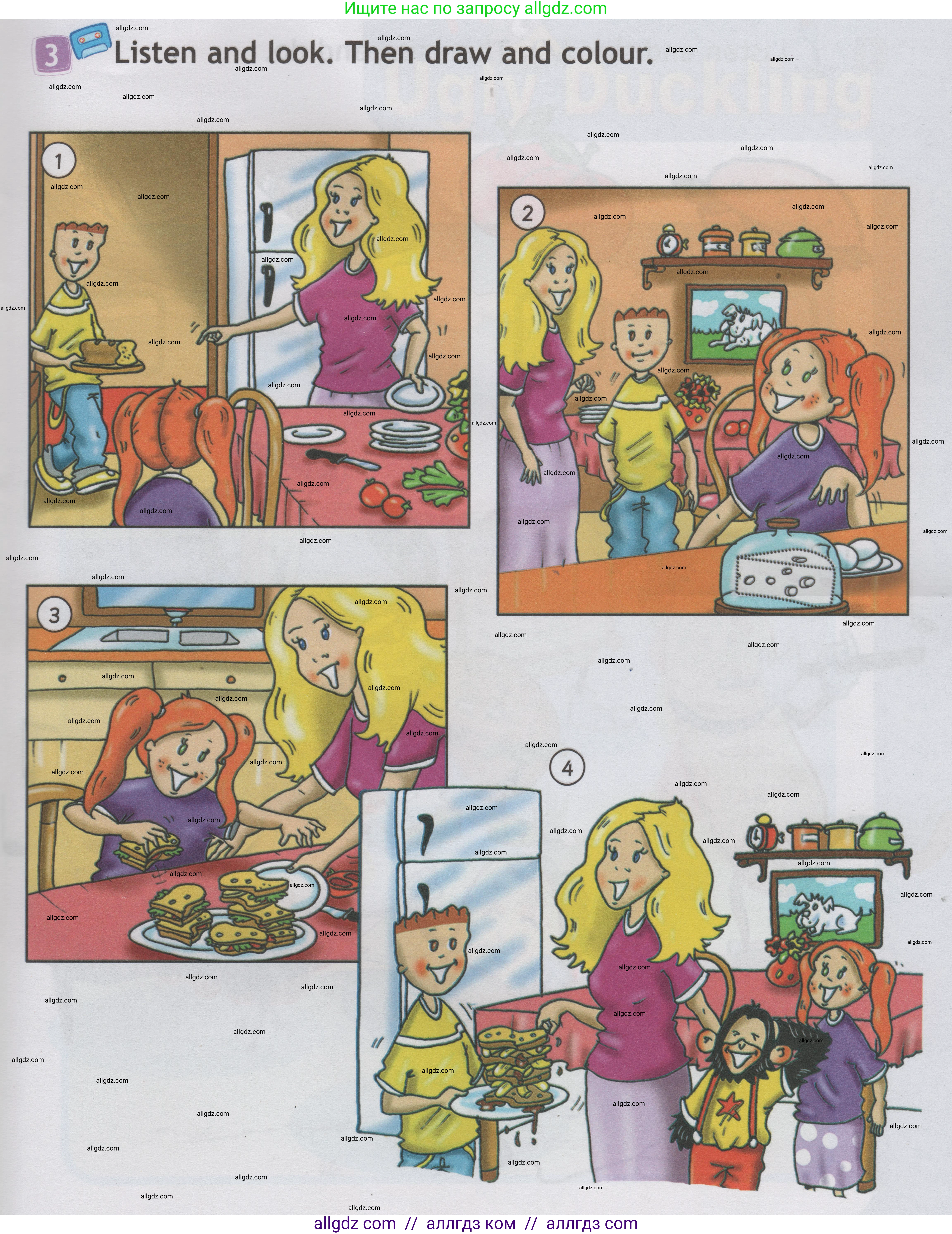 Английский язык (english), 1 класс Учебник (Student's book), авторы: Быкова Надежда Ильинична (Bykova Nadezhda), Дули Дженни (Dooley Jenny), Поспелова Марина Давидовна (Pospelova Marina), Эванс Вирджиния (Evans Virginia), издательство Просвещение, Москва, 2019, страница 73, номер 3, Условие