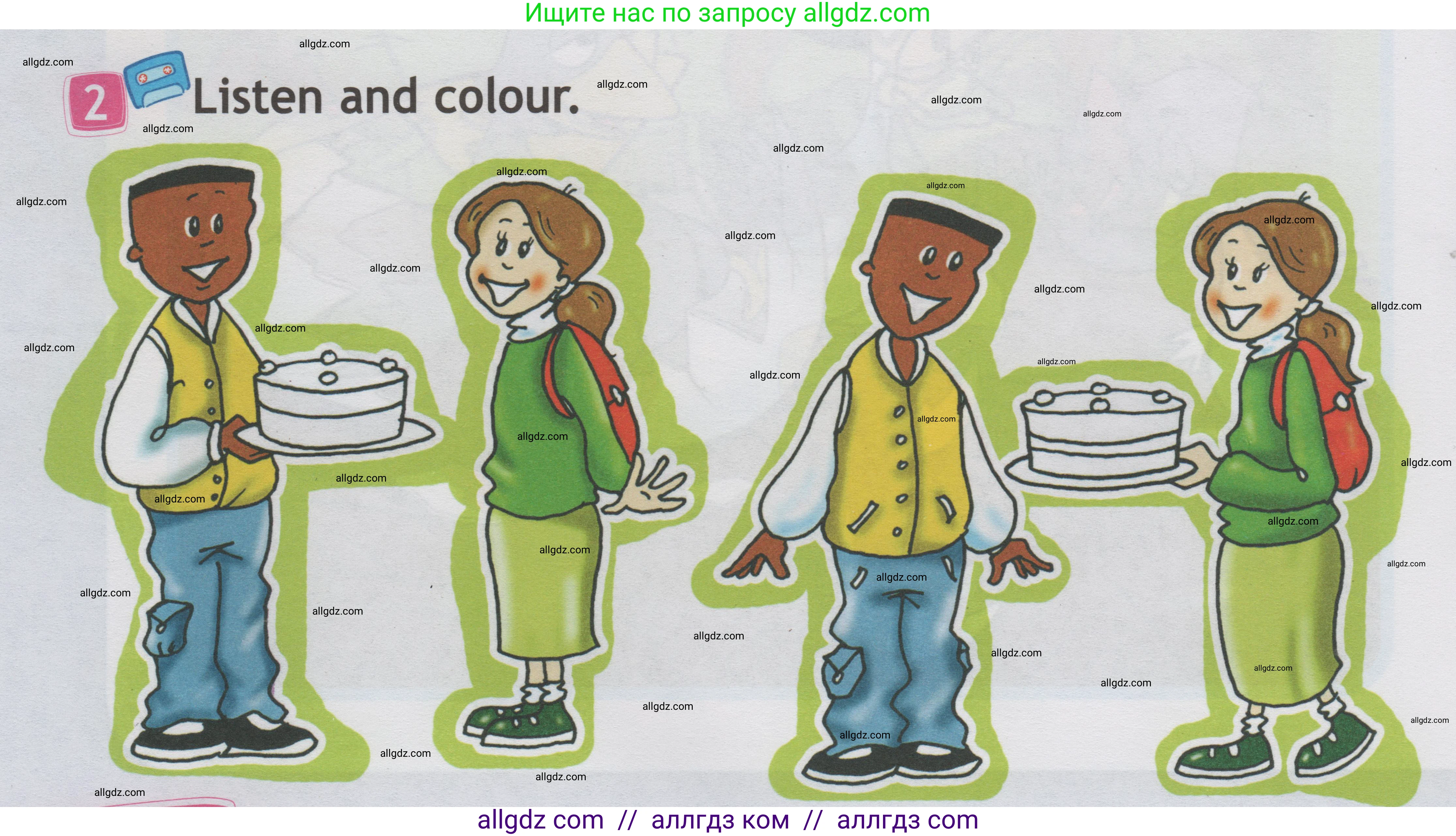 Английский язык (english), 1 класс Учебник (Student's book), авторы: Быкова Надежда Ильинична (Bykova Nadezhda), Дули Дженни (Dooley Jenny), Поспелова Марина Давидовна (Pospelova Marina), Эванс Вирджиния (Evans Virginia), издательство Просвещение, Москва, 2019, страница 12, номер 2, Условие