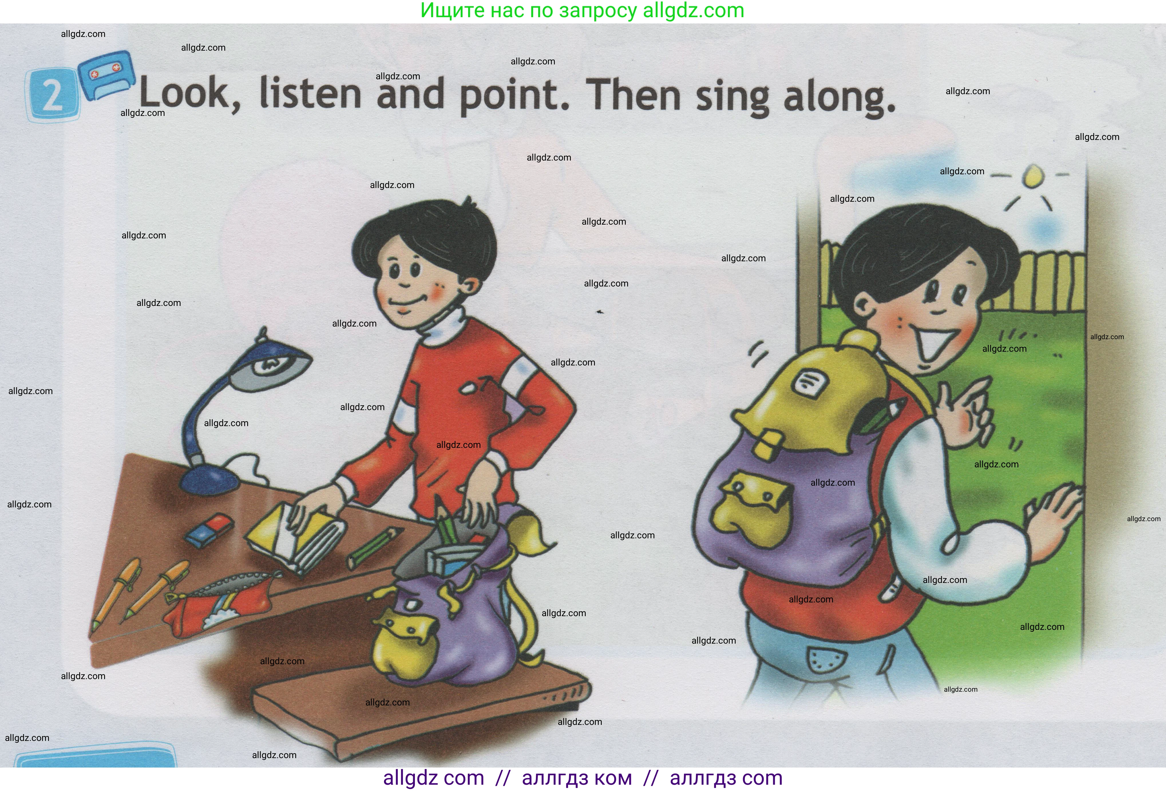 Английский язык (english), 1 класс Учебник (Student's book), авторы: Быкова Надежда Ильинична (Bykova Nadezhda), Дули Дженни (Dooley Jenny), Поспелова Марина Давидовна (Pospelova Marina), Эванс Вирджиния (Evans Virginia), издательство Просвещение, Москва, 2019, страница 24, номер 2, Условие