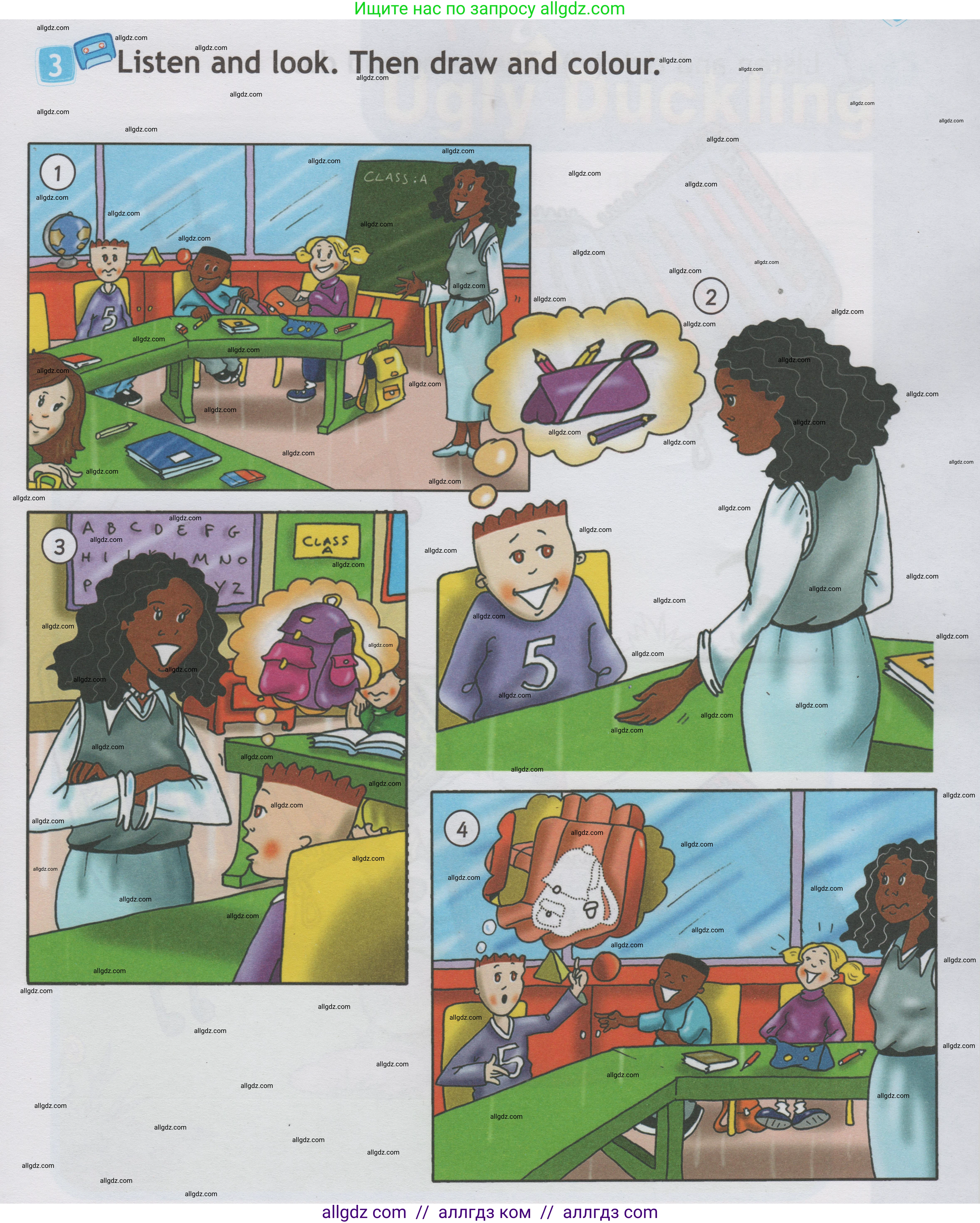 Английский язык (english), 1 класс Учебник (Student's book), авторы: Быкова Надежда Ильинична (Bykova Nadezhda), Дули Дженни (Dooley Jenny), Поспелова Марина Давидовна (Pospelova Marina), Эванс Вирджиния (Evans Virginia), издательство Просвещение, Москва, 2019, страница 25, номер 3, Условие