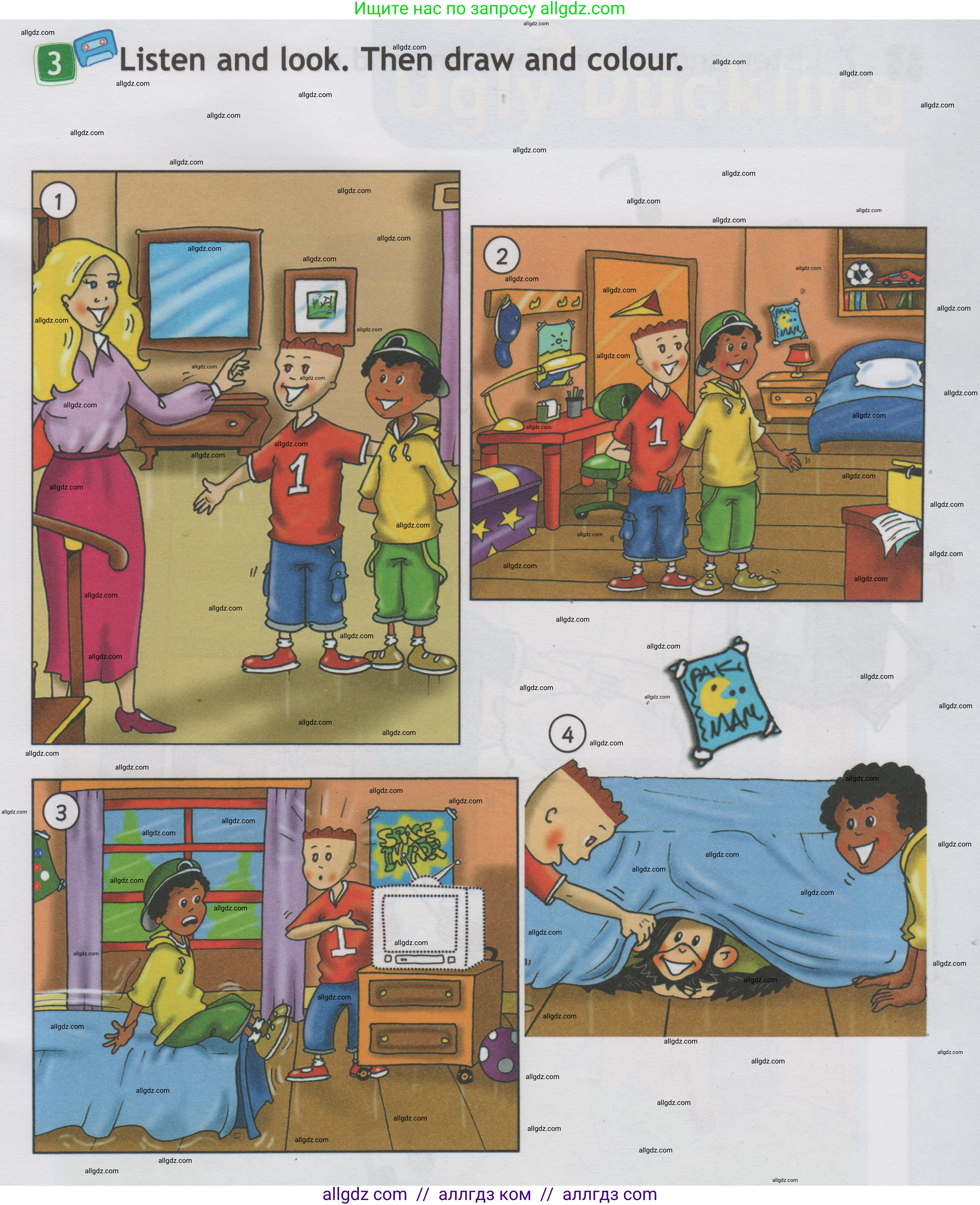 Английский язык (english), 1 класс Учебник (Student's book), авторы: Быкова Надежда Ильинична (Bykova Nadezhda), Дули Дженни (Dooley Jenny), Поспелова Марина Давидовна (Pospelova Marina), Эванс Вирджиния (Evans Virginia), издательство Просвещение, Москва, 2019, страница 37, номер 3, Условие