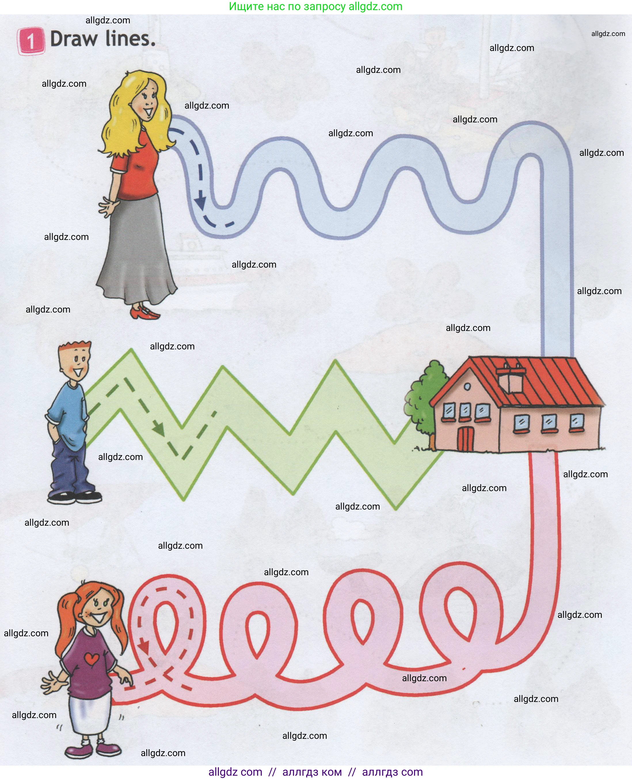 Английский язык (english), 1 класс Рабочая тетрадь (workbook), авторы: Быкова Надежда Ильинична (Bykova Nadezhda), Дули Дженни (Dooley Jenny), Поспелова Марина Давидовна (Pospelova Marina), Эванс Вирджиния (Evans Virginia), издательство Просвещение, Москва, 2012, страница 8, номер 1, Условие