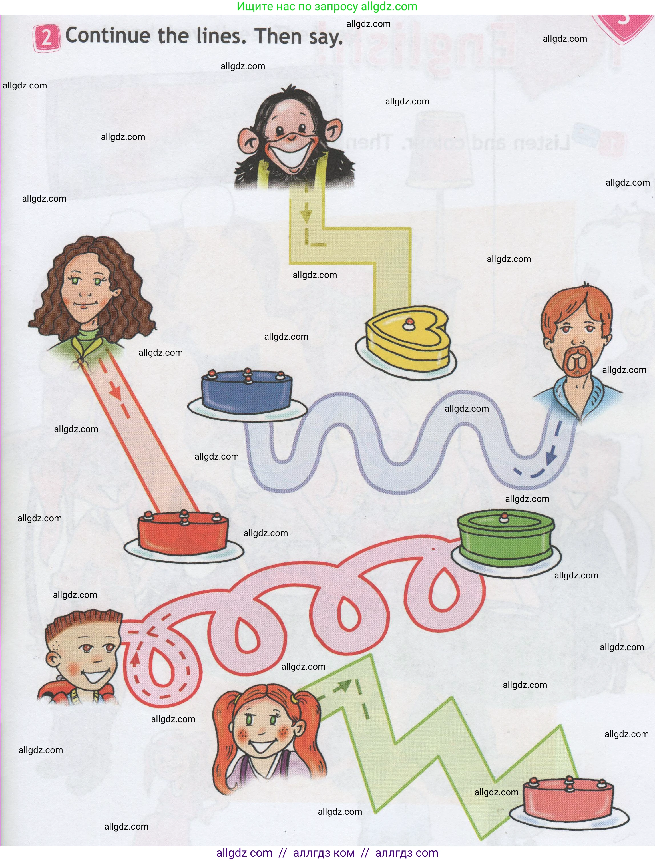 Английский язык (english), 1 класс Рабочая тетрадь (workbook), авторы: Быкова Надежда Ильинична (Bykova Nadezhda), Дули Дженни (Dooley Jenny), Поспелова Марина Давидовна (Pospelova Marina), Эванс Вирджиния (Evans Virginia), издательство Просвещение, Москва, 2012, страница 13, номер 2, Условие
