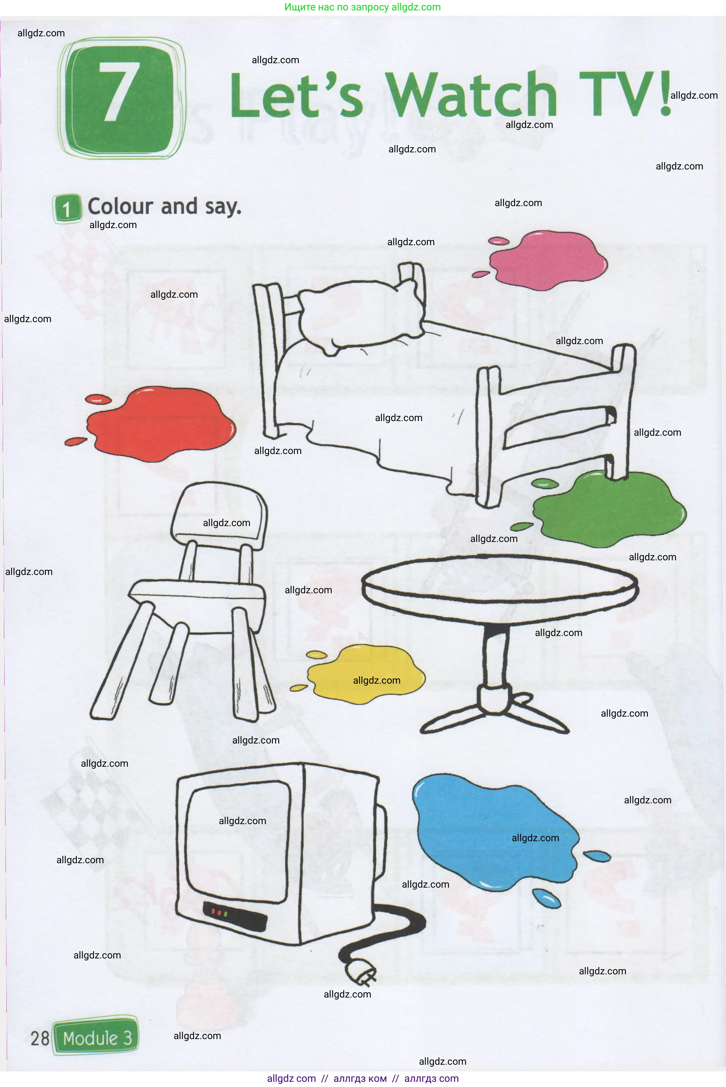 Английский язык (english), 1 класс Рабочая тетрадь (workbook), авторы: Быкова Надежда Ильинична (Bykova Nadezhda), Дули Дженни (Dooley Jenny), Поспелова Марина Давидовна (Pospelova Marina), Эванс Вирджиния (Evans Virginia), издательство Просвещение, Москва, 2012, страница 28