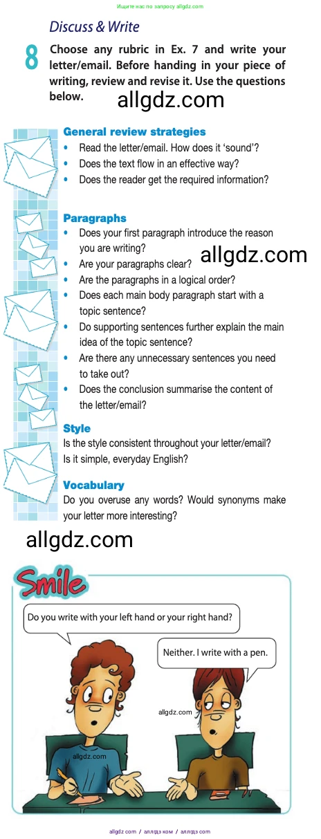 Английский язык (english), 10 класс Учебник (Student's book), авторы: Афанасьева Ольга Васильевна (Afanasyeva Olga), Дули Дженни (Dooley Jenny), Михеева Ирина Владимировна (Mikheeva Irina), Оби Боб (Obee Bob), Эванс Вирджиния (Evans Virginia), издательство Просвещение, Москва, 2019, красного цвета, страница 20, номер 8, Условие