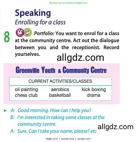 Английский язык (english), 10 класс Учебник (Student's book), авторы: Афанасьева Ольга Васильевна (Afanasyeva Olga), Дули Дженни (Dooley Jenny), Михеева Ирина Владимировна (Mikheeva Irina), Оби Боб (Obee Bob), Эванс Вирджиния (Evans Virginia), издательство Просвещение, Москва, 2019, красного цвета, страница 31, номер 8, Условие