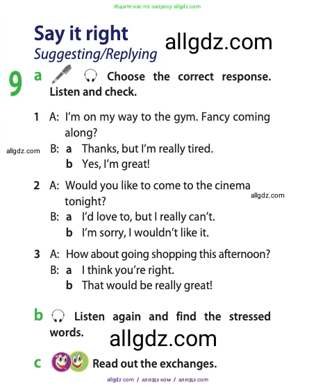 Английский язык (english), 10 класс Учебник (Student's book), авторы: Афанасьева Ольга Васильевна (Afanasyeva Olga), Дули Дженни (Dooley Jenny), Михеева Ирина Владимировна (Mikheeva Irina), Оби Боб (Obee Bob), Эванс Вирджиния (Evans Virginia), издательство Просвещение, Москва, 2019, красного цвета, страница 31, номер 9, Условие