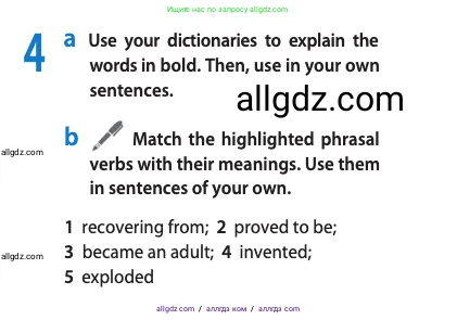 Английский язык (english), 10 класс Учебник (Student's book), авторы: Афанасьева Ольга Васильевна (Afanasyeva Olga), Дули Дженни (Dooley Jenny), Михеева Ирина Владимировна (Mikheeva Irina), Оби Боб (Obee Bob), Эванс Вирджиния (Evans Virginia), издательство Просвещение, Москва, 2019, красного цвета, страница 35, номер 4, Условие