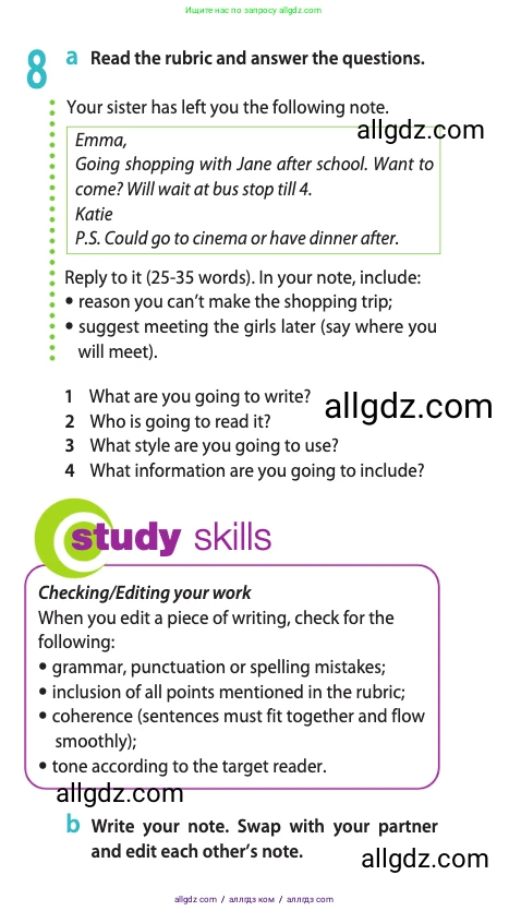 Английский язык (english), 10 класс Учебник (Student's book), авторы: Афанасьева Ольга Васильевна (Afanasyeva Olga), Дули Дженни (Dooley Jenny), Михеева Ирина Владимировна (Mikheeva Irina), Оби Боб (Obee Bob), Эванс Вирджиния (Evans Virginia), издательство Просвещение, Москва, 2019, красного цвета, страница 38, номер 8, Условие