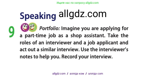 Английский язык (english), 10 класс Учебник (Student's book), авторы: Афанасьева Ольга Васильевна (Afanasyeva Olga), Дули Дженни (Dooley Jenny), Михеева Ирина Владимировна (Mikheeva Irina), Оби Боб (Obee Bob), Эванс Вирджиния (Evans Virginia), издательство Просвещение, Москва, 2019, красного цвета, страница 49, номер 9, Условие