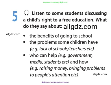 Английский язык (english), 10 класс Учебник (Student's book), авторы: Афанасьева Ольга Васильевна (Afanasyeva Olga), Дули Дженни (Dooley Jenny), Михеева Ирина Владимировна (Mikheeva Irina), Оби Боб (Obee Bob), Эванс Вирджиния (Evans Virginia), издательство Просвещение, Москва, 2019, красного цвета, страница 58, номер 5, Условие