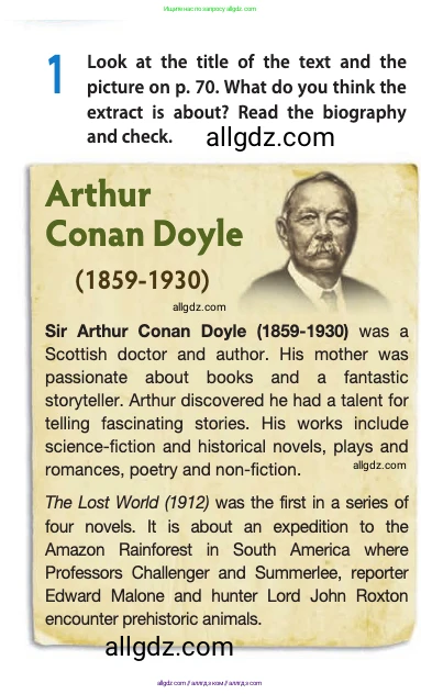 Английский язык (english), 10 класс Учебник (Student's book), авторы: Афанасьева Ольга Васильевна (Afanasyeva Olga), Дули Дженни (Dooley Jenny), Михеева Ирина Владимировна (Mikheeva Irina), Оби Боб (Obee Bob), Эванс Вирджиния (Evans Virginia), издательство Просвещение, Москва, 2019, красного цвета, страница 70, номер 1, Условие