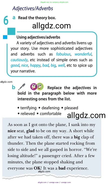 Английский язык (english), 10 класс Учебник (Student's book), авторы: Афанасьева Ольга Васильевна (Afanasyeva Olga), Дули Дженни (Dooley Jenny), Михеева Ирина Владимировна (Mikheeva Irina), Оби Боб (Obee Bob), Эванс Вирджиния (Evans Virginia), издательство Просвещение, Москва, 2019, красного цвета, страница 91, номер 6, Условие