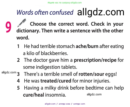Английский язык (english), 10 класс Учебник (Student's book), авторы: Афанасьева Ольга Васильевна (Afanasyeva Olga), Дули Дженни (Dooley Jenny), Михеева Ирина Владимировна (Mikheeva Irina), Оби Боб (Obee Bob), Эванс Вирджиния (Evans Virginia), издательство Просвещение, Москва, 2019, красного цвета, страница 107, номер 9, Условие