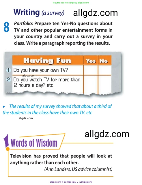 Английский язык (english), 10 класс Учебник (Student's book), авторы: Афанасьева Ольга Васильевна (Afanasyeva Olga), Дули Дженни (Dooley Jenny), Михеева Ирина Владимировна (Mikheeva Irina), Оби Боб (Obee Bob), Эванс Вирджиния (Evans Virginia), издательство Просвещение, Москва, 2019, красного цвета, страница 123, номер 8, Условие