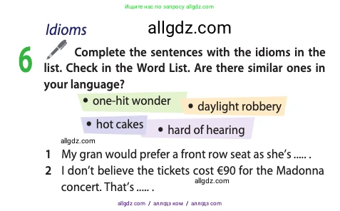 Английский язык (english), 10 класс Учебник (Student's book), авторы: Афанасьева Ольга Васильевна (Afanasyeva Olga), Дули Дженни (Dooley Jenny), Михеева Ирина Владимировна (Mikheeva Irina), Оби Боб (Obee Bob), Эванс Вирджиния (Evans Virginia), издательство Просвещение, Москва, 2019, красного цвета, страница 125, номер 6, Условие