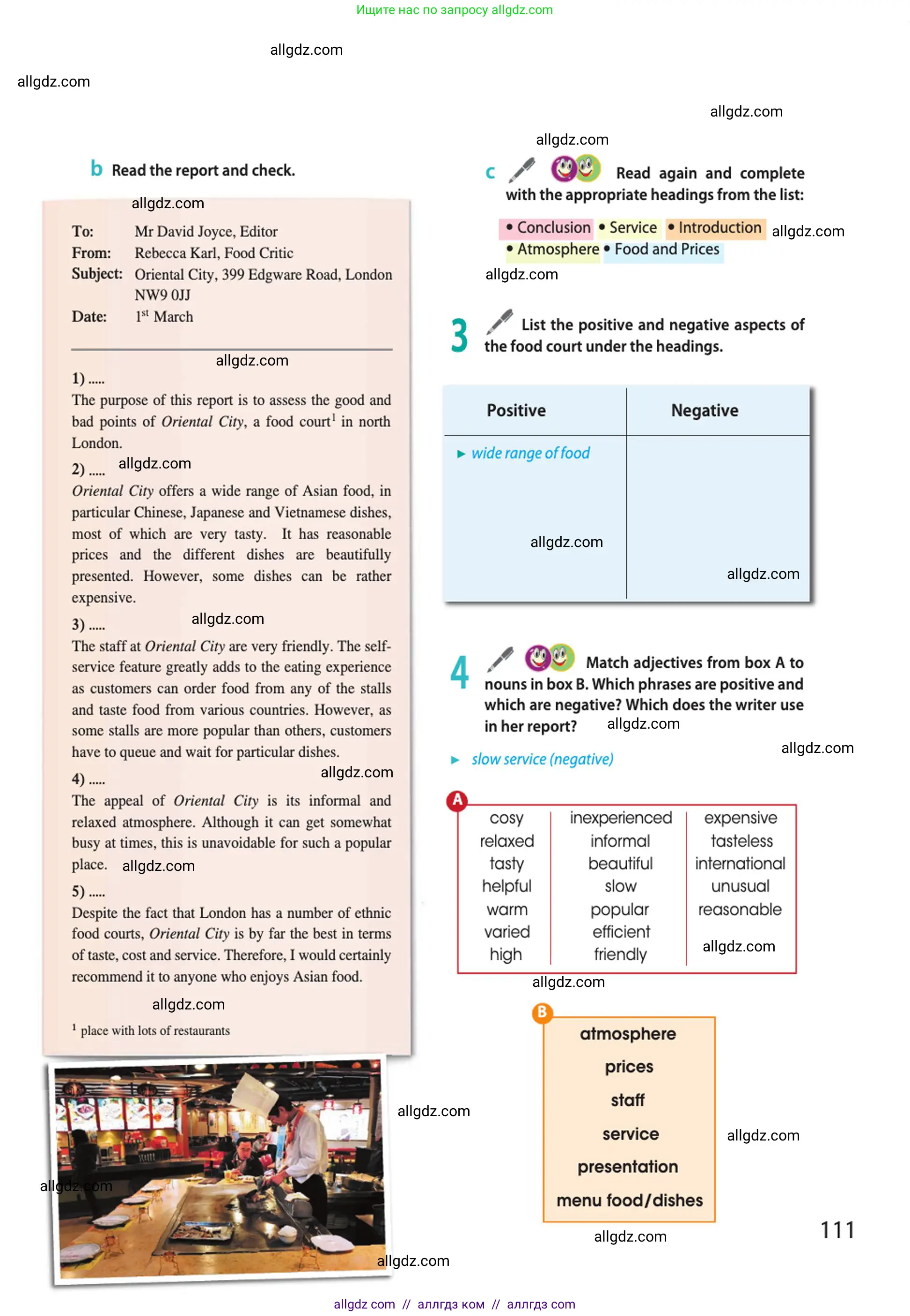 Английский язык (english), 10 класс Учебник (Student's book), авторы: Афанасьева Ольга Васильевна (Afanasyeva Olga), Дули Дженни (Dooley Jenny), Михеева Ирина Владимировна (Mikheeva Irina), Оби Боб (Obee Bob), Эванс Вирджиния (Evans Virginia), издательство Просвещение, Москва, 2019, красного цвета, страница 111