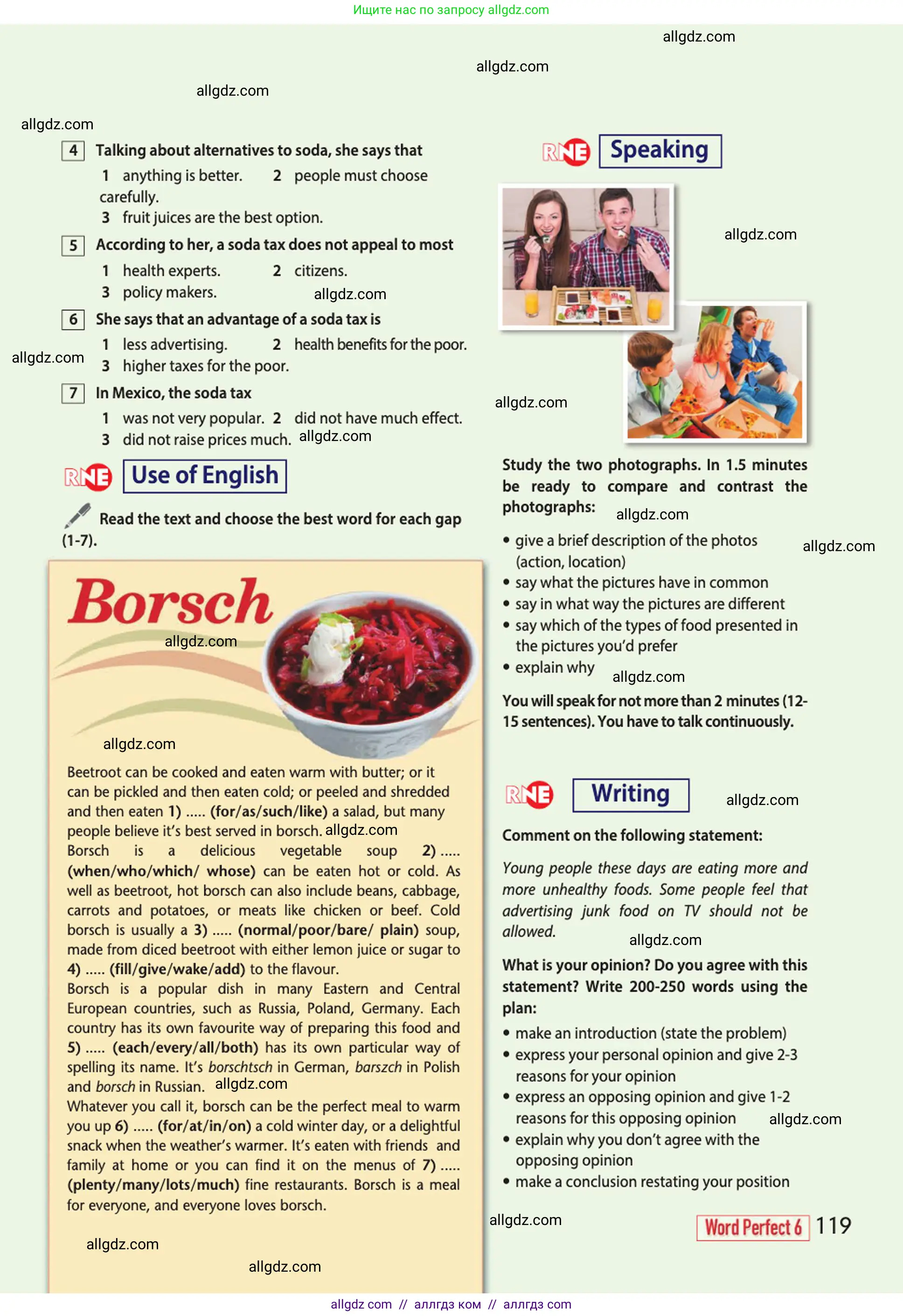 Английский язык (english), 10 класс Учебник (Student's book), авторы: Афанасьева Ольга Васильевна (Afanasyeva Olga), Дули Дженни (Dooley Jenny), Михеева Ирина Владимировна (Mikheeva Irina), Оби Боб (Obee Bob), Эванс Вирджиния (Evans Virginia), издательство Просвещение, Москва, 2019, красного цвета, страница 119