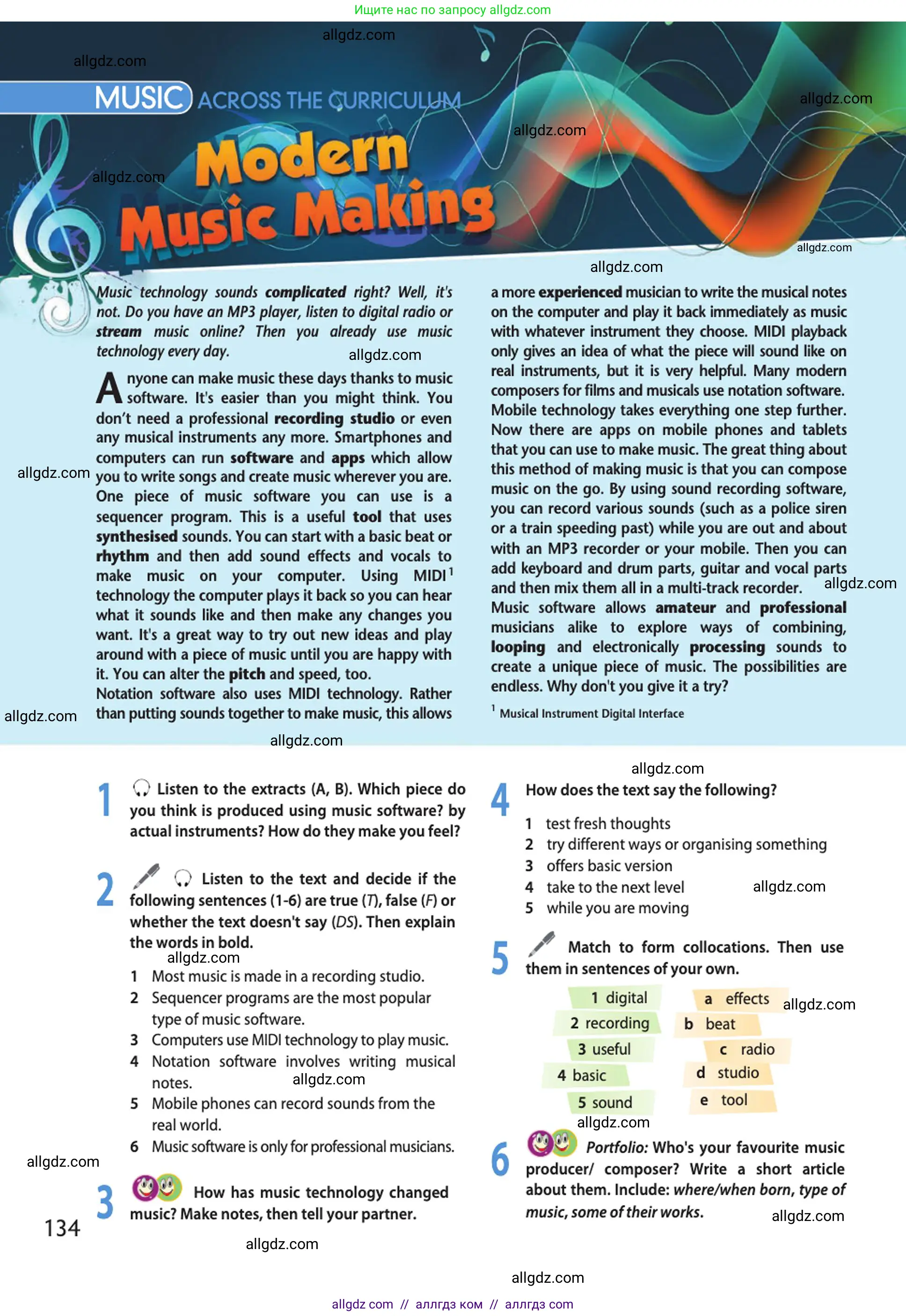 Английский язык (english), 10 класс Учебник (Student's book), авторы: Афанасьева Ольга Васильевна (Afanasyeva Olga), Дули Дженни (Dooley Jenny), Михеева Ирина Владимировна (Mikheeva Irina), Оби Боб (Obee Bob), Эванс Вирджиния (Evans Virginia), издательство Просвещение, Москва, 2019, красного цвета, страница 134