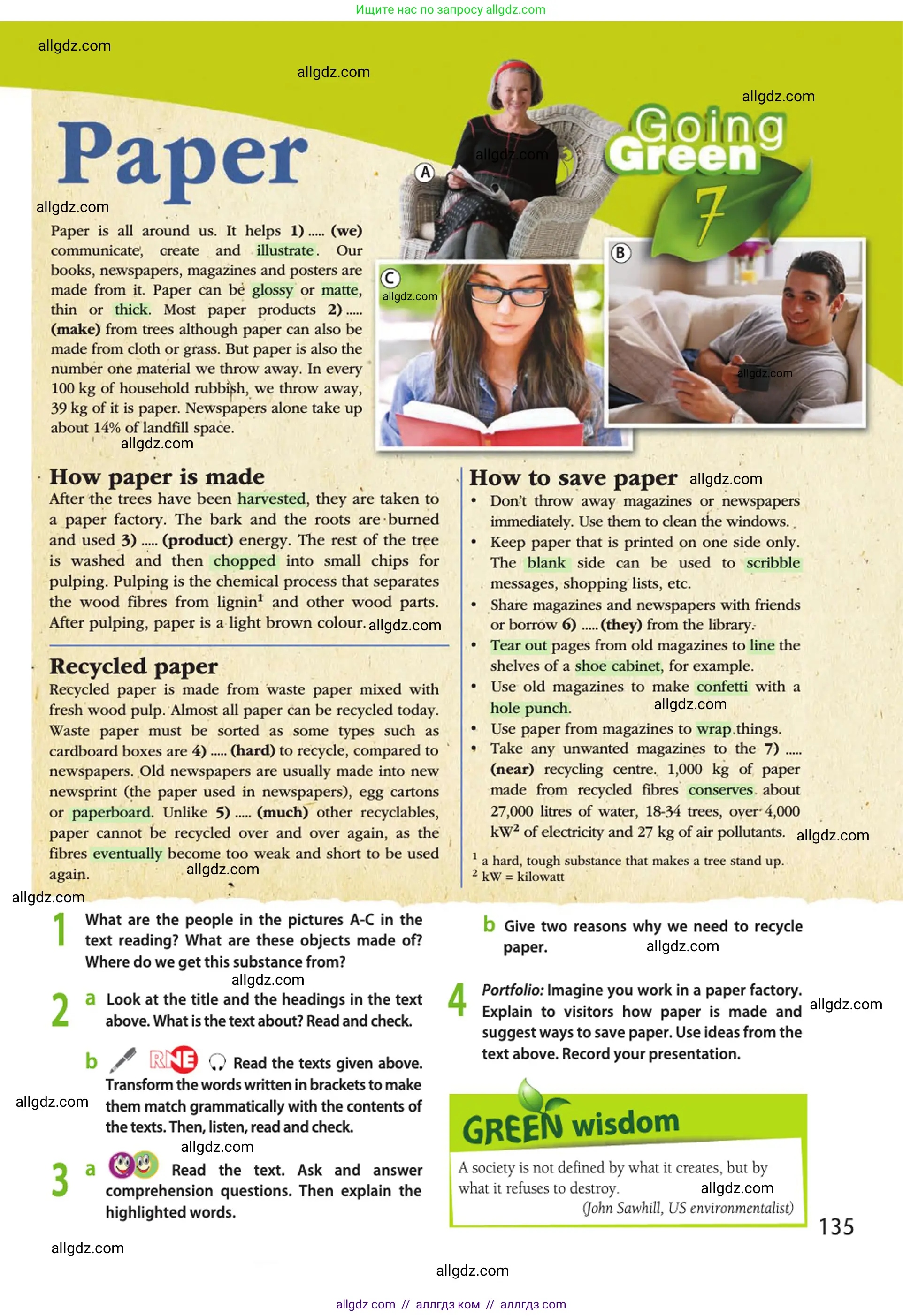 Английский язык (english), 10 класс Учебник (Student's book), авторы: Афанасьева Ольга Васильевна (Afanasyeva Olga), Дули Дженни (Dooley Jenny), Михеева Ирина Владимировна (Mikheeva Irina), Оби Боб (Obee Bob), Эванс Вирджиния (Evans Virginia), издательство Просвещение, Москва, 2019, красного цвета, страница 135