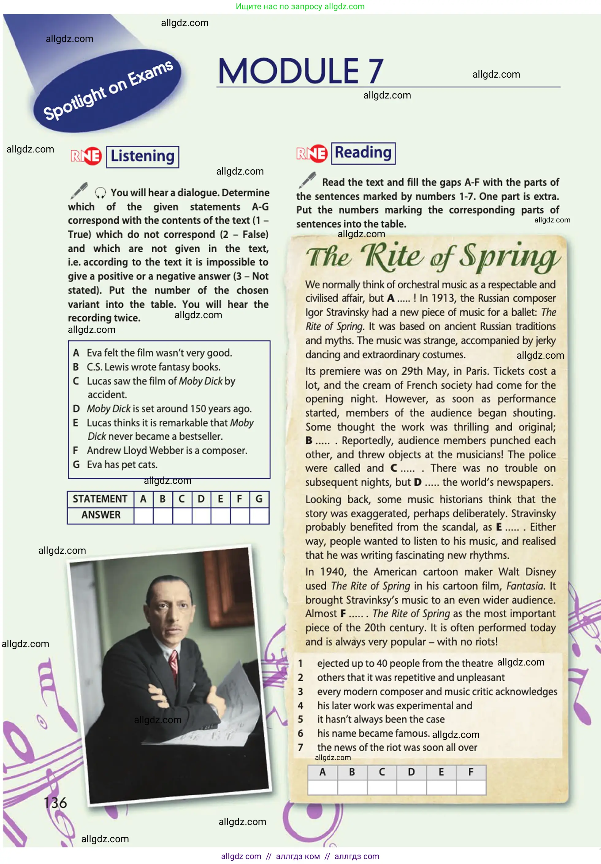 Английский язык (english), 10 класс Учебник (Student's book), авторы: Афанасьева Ольга Васильевна (Afanasyeva Olga), Дули Дженни (Dooley Jenny), Михеева Ирина Владимировна (Mikheeva Irina), Оби Боб (Obee Bob), Эванс Вирджиния (Evans Virginia), издательство Просвещение, Москва, 2019, красного цвета, страница 136