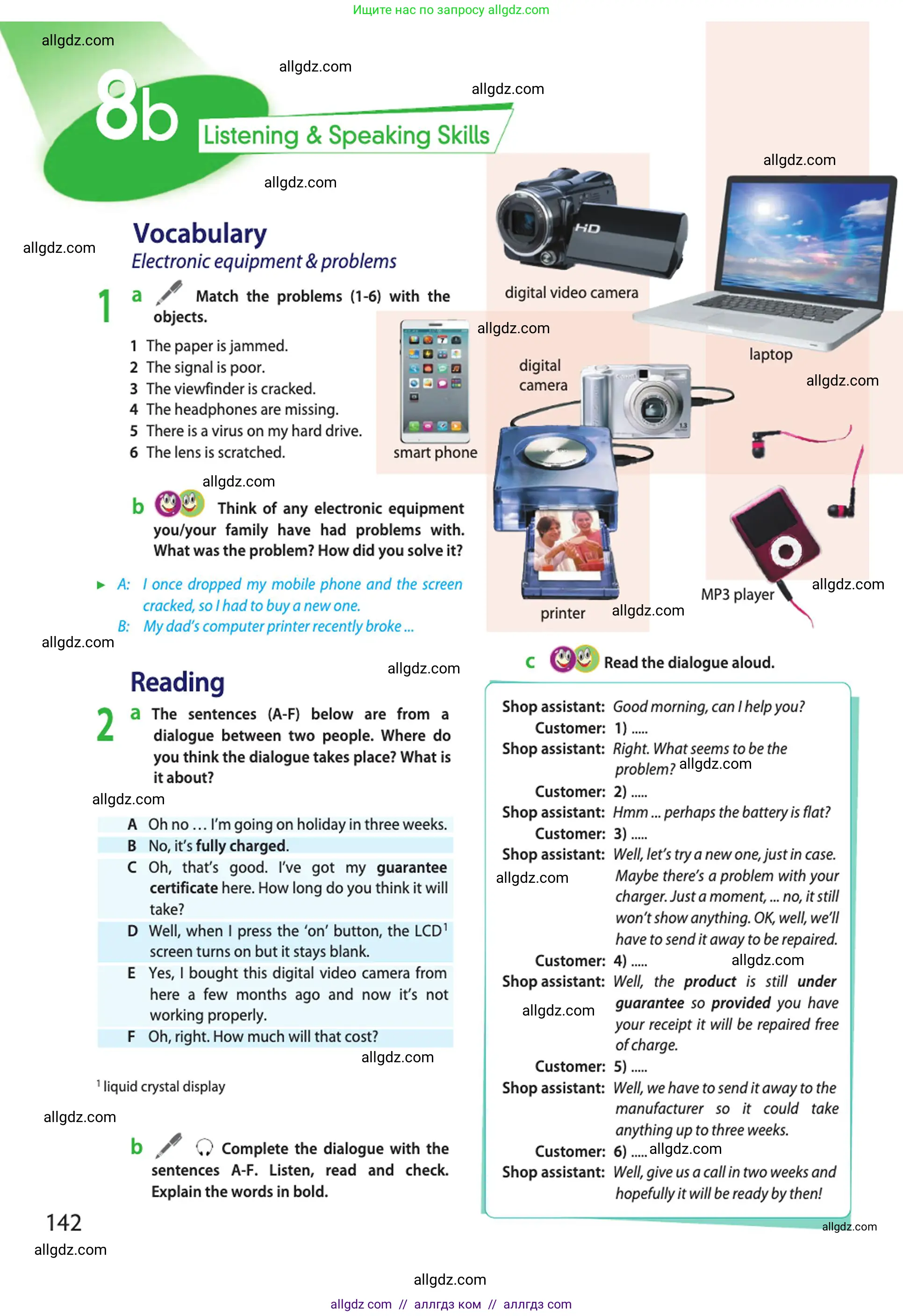 Английский язык (english), 10 класс Учебник (Student's book), авторы: Афанасьева Ольга Васильевна (Afanasyeva Olga), Дули Дженни (Dooley Jenny), Михеева Ирина Владимировна (Mikheeva Irina), Оби Боб (Obee Bob), Эванс Вирджиния (Evans Virginia), издательство Просвещение, Москва, 2019, красного цвета, страница 142