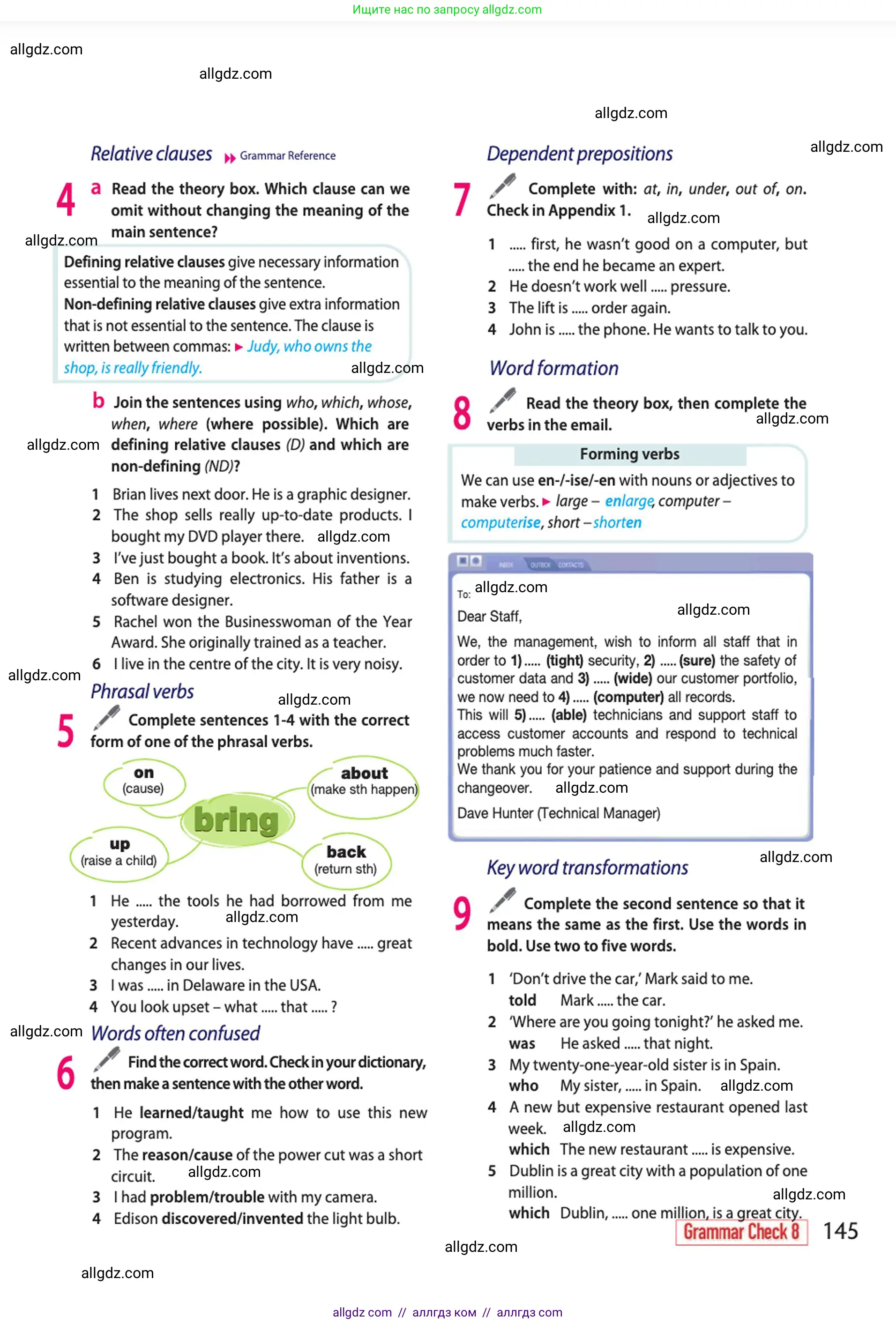 Английский язык (english), 10 класс Учебник (Student's book), авторы: Афанасьева Ольга Васильевна (Afanasyeva Olga), Дули Дженни (Dooley Jenny), Михеева Ирина Владимировна (Mikheeva Irina), Оби Боб (Obee Bob), Эванс Вирджиния (Evans Virginia), издательство Просвещение, Москва, 2019, красного цвета, страница 145
