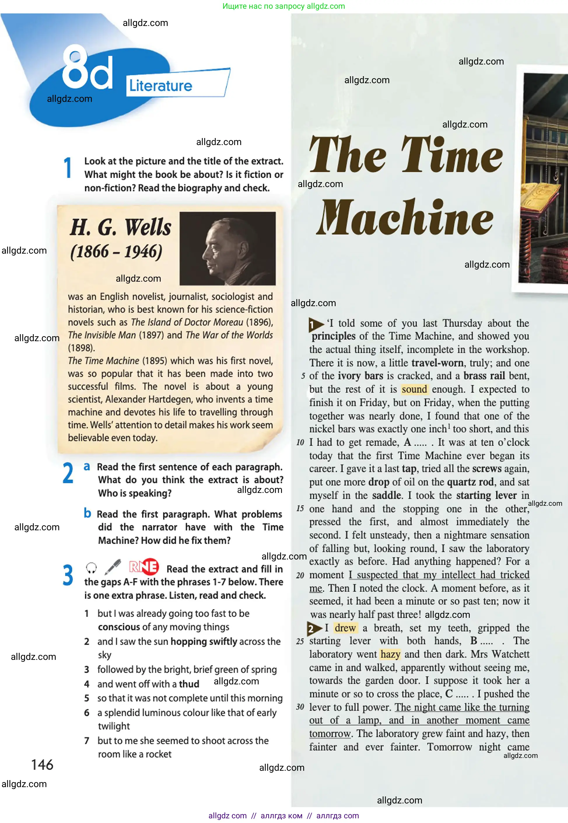 Английский язык (english), 10 класс Учебник (Student's book), авторы: Афанасьева Ольга Васильевна (Afanasyeva Olga), Дули Дженни (Dooley Jenny), Михеева Ирина Владимировна (Mikheeva Irina), Оби Боб (Obee Bob), Эванс Вирджиния (Evans Virginia), издательство Просвещение, Москва, 2019, красного цвета, страница 146