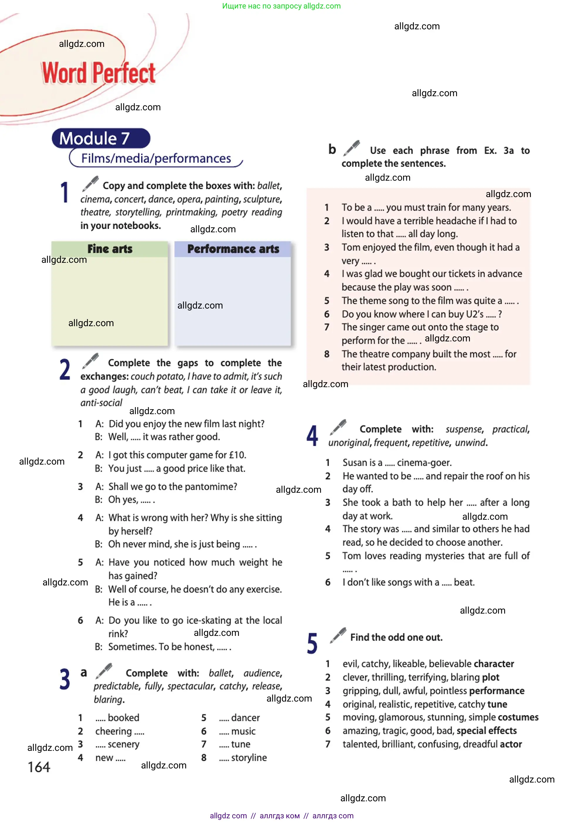 Английский язык (english), 10 класс Учебник (Student's book), авторы: Афанасьева Ольга Васильевна (Afanasyeva Olga), Дули Дженни (Dooley Jenny), Михеева Ирина Владимировна (Mikheeva Irina), Оби Боб (Obee Bob), Эванс Вирджиния (Evans Virginia), издательство Просвещение, Москва, 2019, красного цвета, страница 164