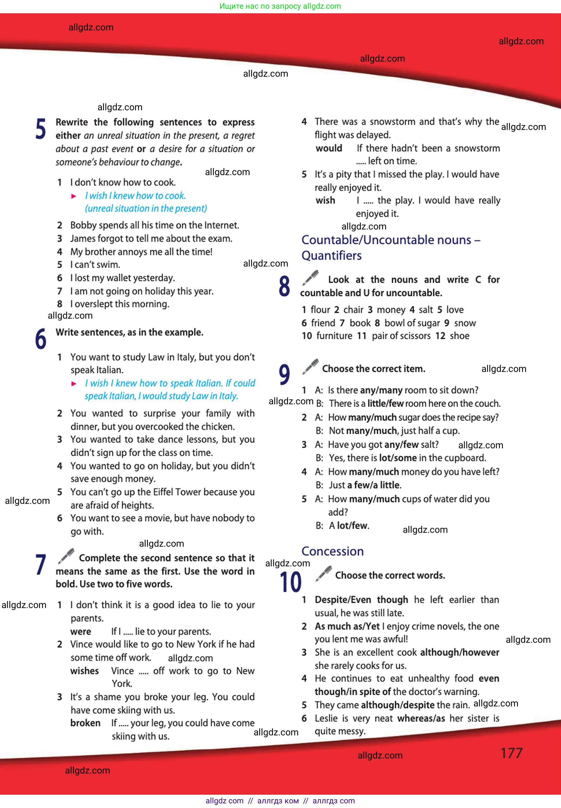 Английский язык (english), 10 класс Учебник (Student's book), авторы: Афанасьева Ольга Васильевна (Afanasyeva Olga), Дули Дженни (Dooley Jenny), Михеева Ирина Владимировна (Mikheeva Irina), Оби Боб (Obee Bob), Эванс Вирджиния (Evans Virginia), издательство Просвещение, Москва, 2019, красного цвета, страница 177