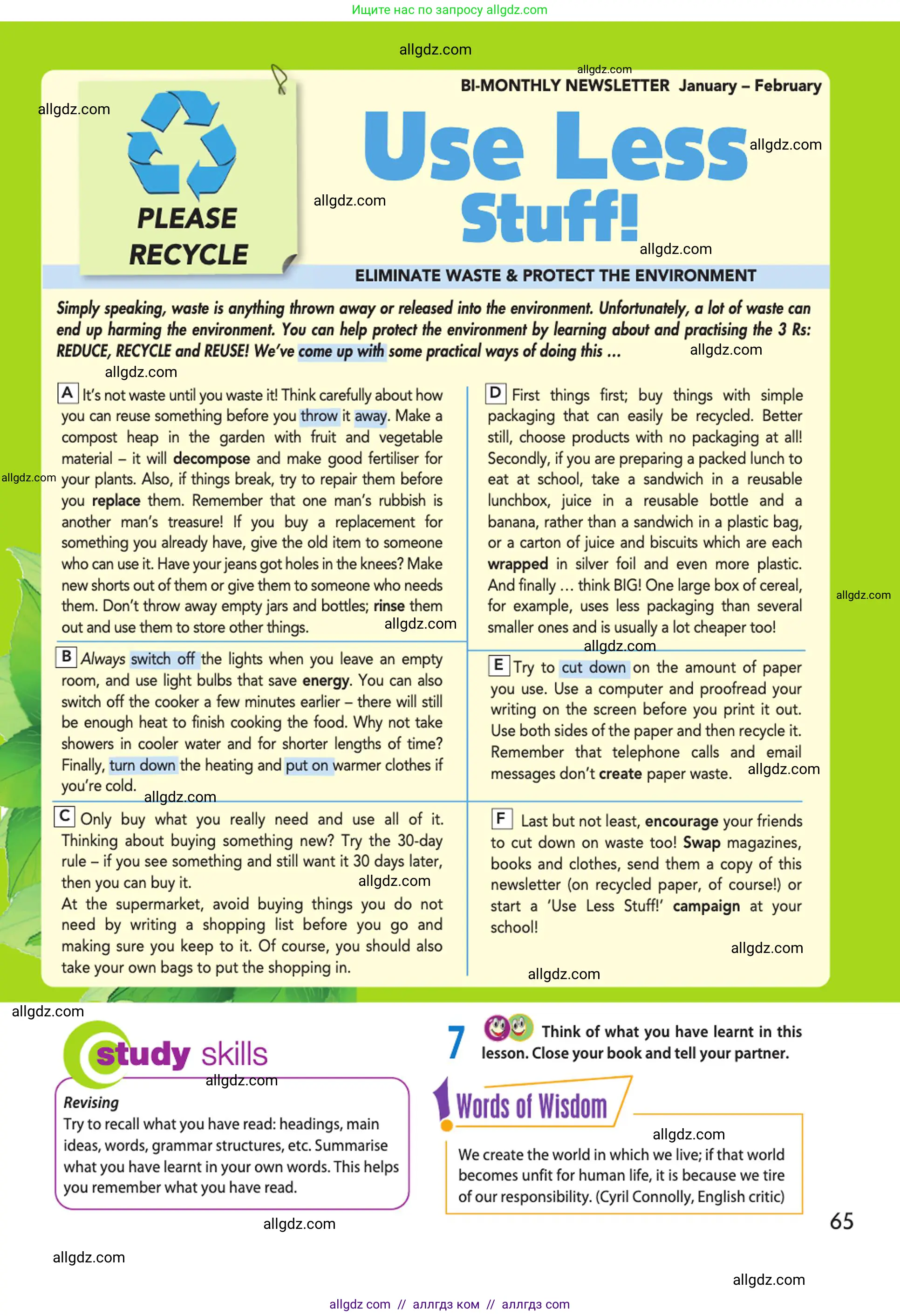 Английский язык (english), 10 класс Учебник (Student's book), авторы: Афанасьева Ольга Васильевна (Afanasyeva Olga), Дули Дженни (Dooley Jenny), Михеева Ирина Владимировна (Mikheeva Irina), Оби Боб (Obee Bob), Эванс Вирджиния (Evans Virginia), издательство Просвещение, Москва, 2019, красного цвета, страница 65