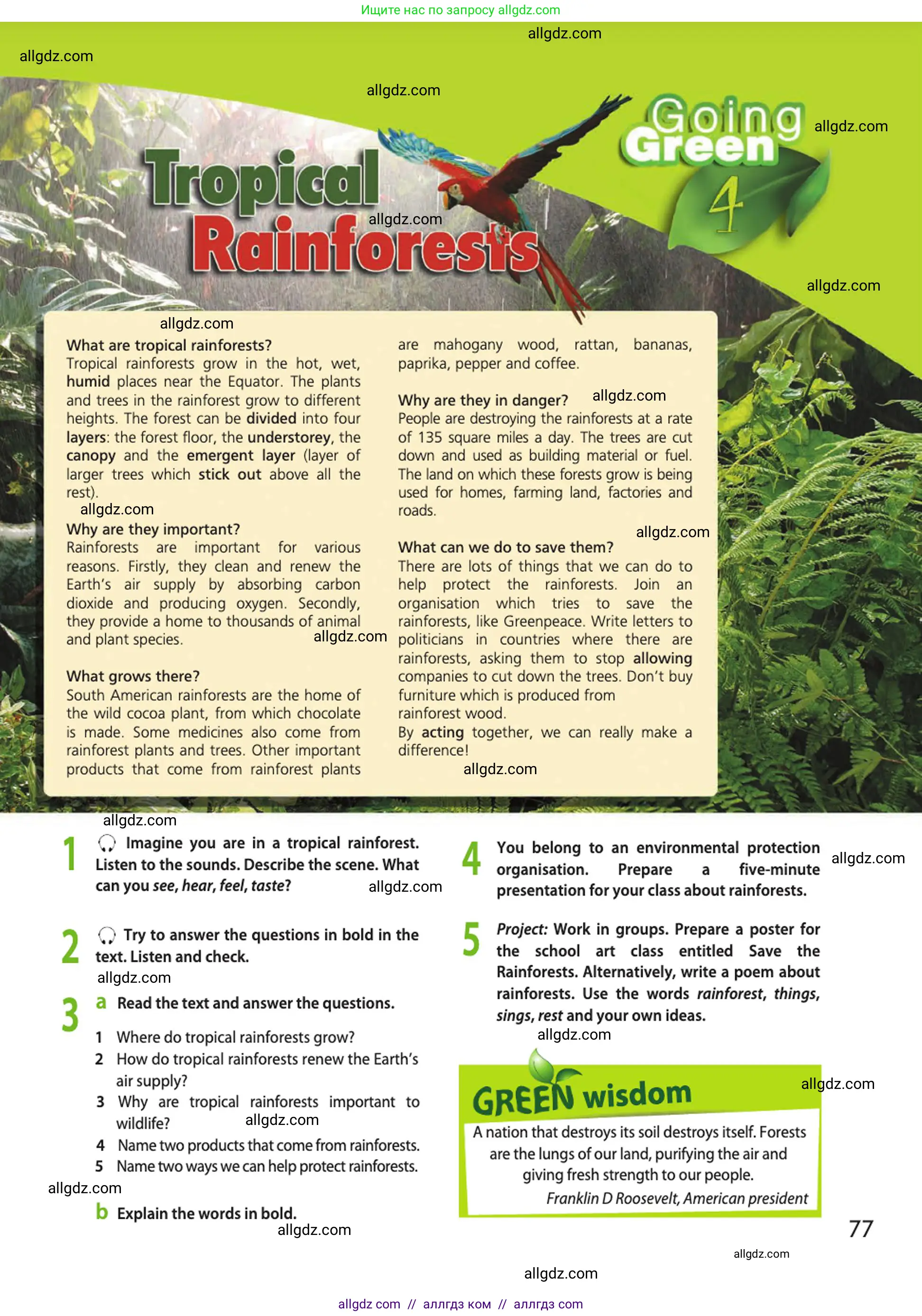 Английский язык (english), 10 класс Учебник (Student's book), авторы: Афанасьева Ольга Васильевна (Afanasyeva Olga), Дули Дженни (Dooley Jenny), Михеева Ирина Владимировна (Mikheeva Irina), Оби Боб (Obee Bob), Эванс Вирджиния (Evans Virginia), издательство Просвещение, Москва, 2019, красного цвета, страница 77