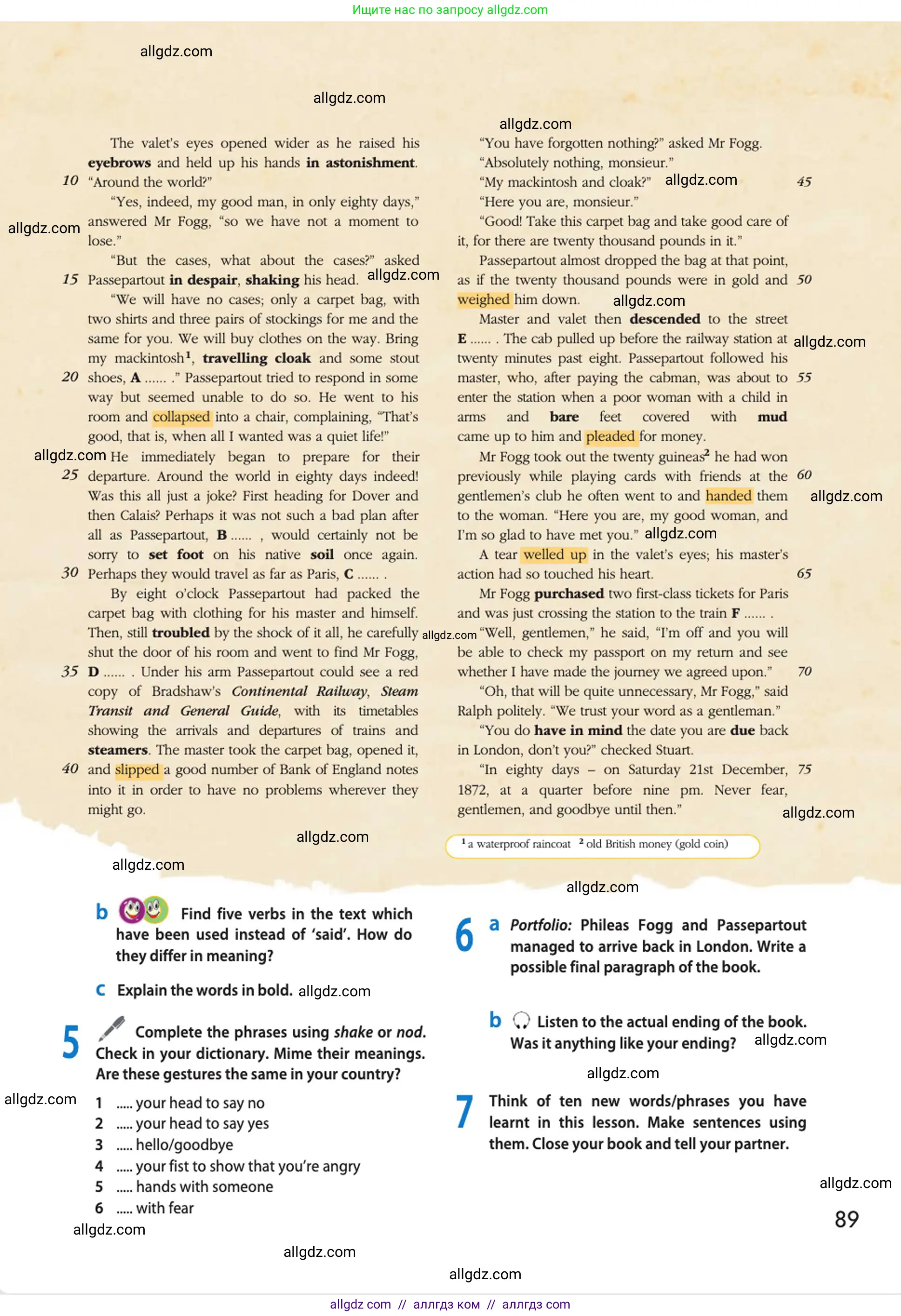 Английский язык (english), 10 класс Учебник (Student's book), авторы: Афанасьева Ольга Васильевна (Afanasyeva Olga), Дули Дженни (Dooley Jenny), Михеева Ирина Владимировна (Mikheeva Irina), Оби Боб (Obee Bob), Эванс Вирджиния (Evans Virginia), издательство Просвещение, Москва, 2019, красного цвета, страница 89