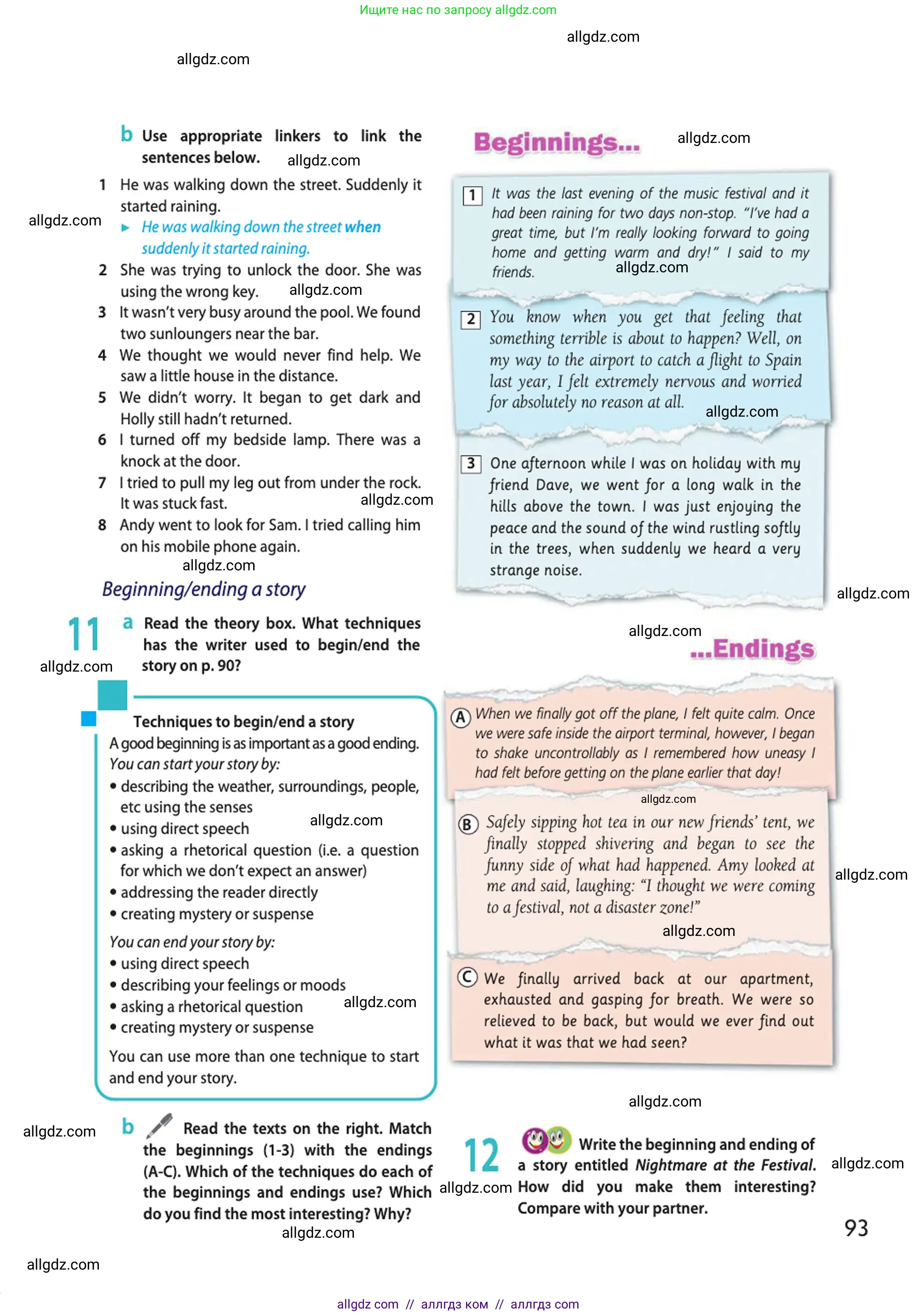 Английский язык (english), 10 класс Учебник (Student's book), авторы: Афанасьева Ольга Васильевна (Afanasyeva Olga), Дули Дженни (Dooley Jenny), Михеева Ирина Владимировна (Mikheeva Irina), Оби Боб (Obee Bob), Эванс Вирджиния (Evans Virginia), издательство Просвещение, Москва, 2019, красного цвета, страница 93