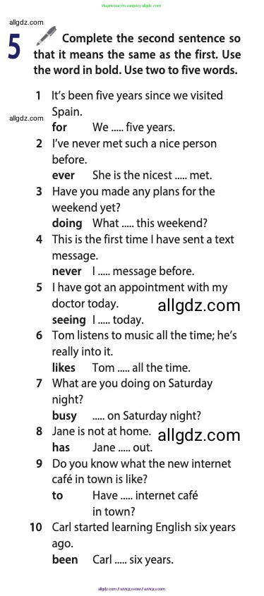 Английский язык (english), 10 класс Учебник (Student's book), авторы: Афанасьева Ольга Васильевна (Afanasyeva Olga), Дули Дженни (Dooley Jenny), Михеева Ирина Владимировна (Mikheeva Irina), Оби Боб (Obee Bob), Эванс Вирджиния (Evans Virginia), издательство Просвещение, Москва, 2019, красного цвета, страница 167, номер 5, Условие