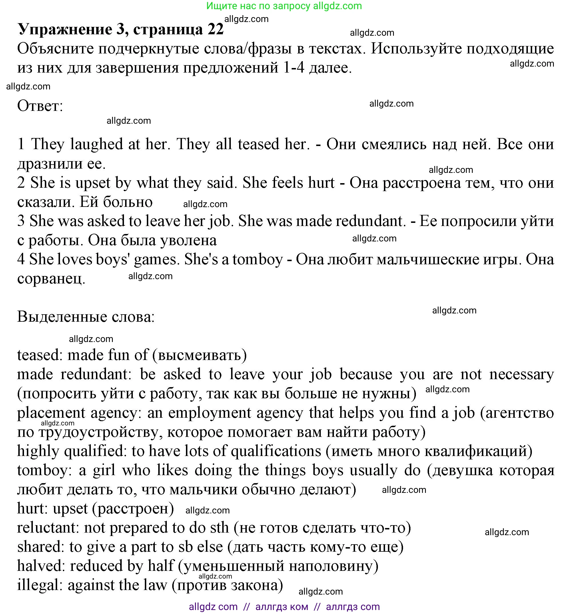 Английский язык (english), 10 класс Учебник (Student's book), авторы: Афанасьева Ольга Васильевна (Afanasyeva Olga), Дули Дженни (Dooley Jenny), Михеева Ирина Владимировна (Mikheeva Irina), Оби Боб (Obee Bob), Эванс Вирджиния (Evans Virginia), издательство Просвещение, Москва, 2019, красного цвета, страница 22, номер 3, Решение 1
