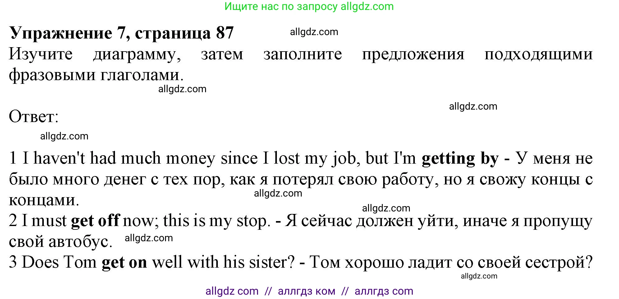 Английский язык (english), 10 класс Учебник (Student's book), авторы: Афанасьева Ольга Васильевна (Afanasyeva Olga), Дули Дженни (Dooley Jenny), Михеева Ирина Владимировна (Mikheeva Irina), Оби Боб (Obee Bob), Эванс Вирджиния (Evans Virginia), издательство Просвещение, Москва, 2019, красного цвета, страница 87, номер 7, Решение 1