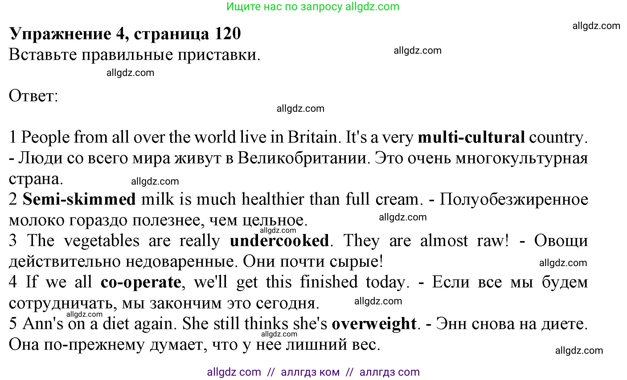 Английский язык (english), 10 класс Учебник (Student's book), авторы: Афанасьева Ольга Васильевна (Afanasyeva Olga), Дули Дженни (Dooley Jenny), Михеева Ирина Владимировна (Mikheeva Irina), Оби Боб (Obee Bob), Эванс Вирджиния (Evans Virginia), издательство Просвещение, Москва, 2019, красного цвета, страница 120, номер 4, Решение 1