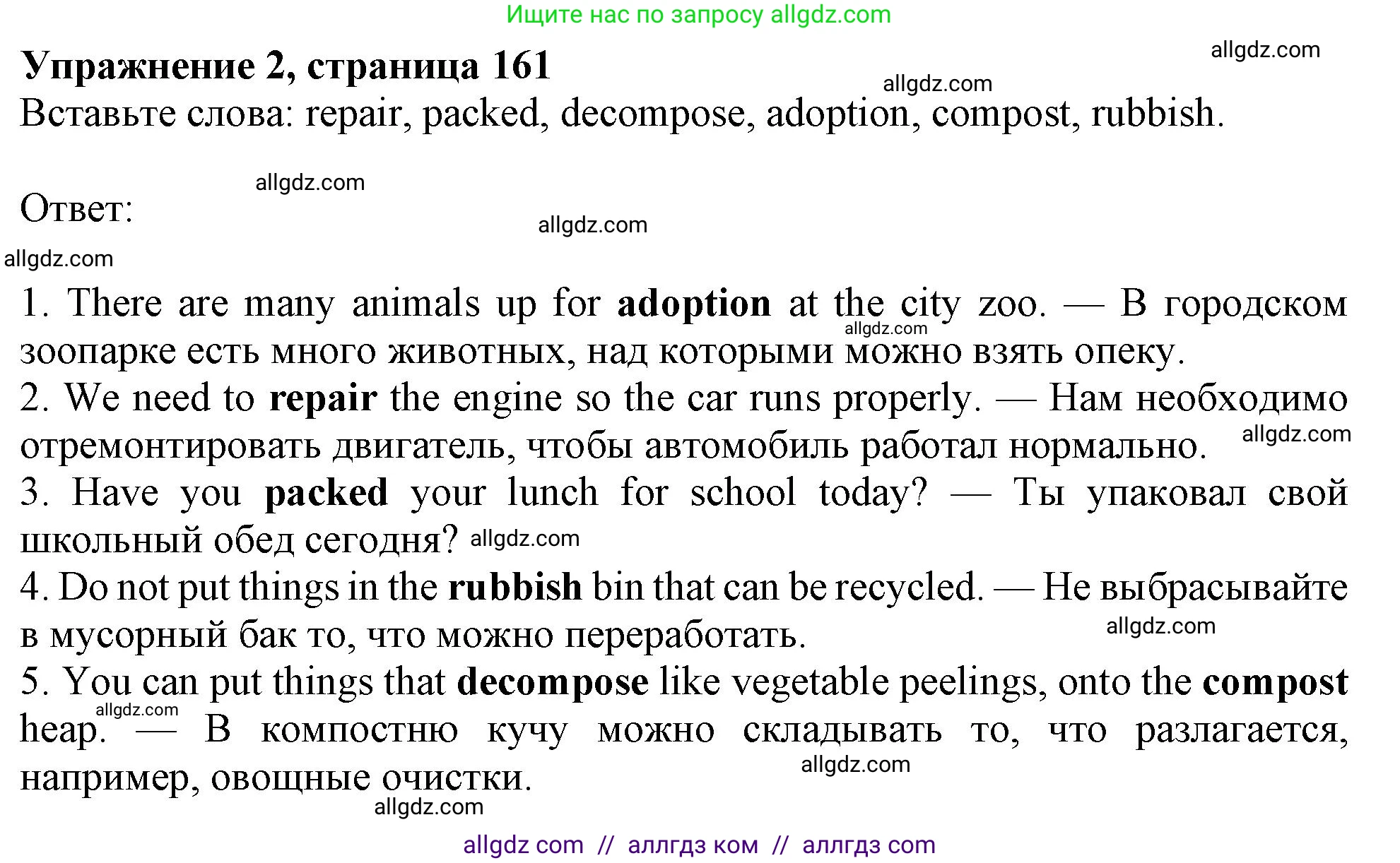 Английский язык (english), 10 класс Учебник (Student's book), авторы: Афанасьева Ольга Васильевна (Afanasyeva Olga), Дули Дженни (Dooley Jenny), Михеева Ирина Владимировна (Mikheeva Irina), Оби Боб (Obee Bob), Эванс Вирджиния (Evans Virginia), издательство Просвещение, Москва, 2019, красного цвета, страница 161, номер 2, Решение 1