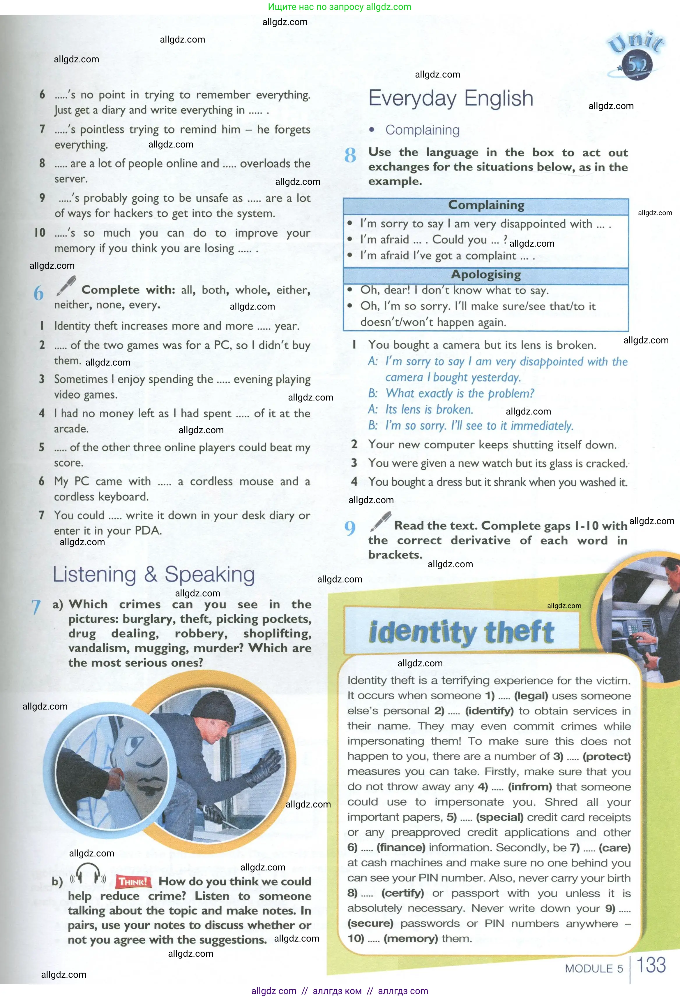 Английский язык (english), 10 класс Учебник (Student's book), авторы: Баранова Ксения Михайловна (Baranova Ksenia), Дули Дженни (Dooley Jenny), Копылова Виктория Викторовна (Kopylova Victoria), Мильруд Радислав Петрович (Millrood Radislav), Эванс Вирджиния (Evans Virginia), издательство Просвещение, Москва, 2019, белого цвета, страница 133