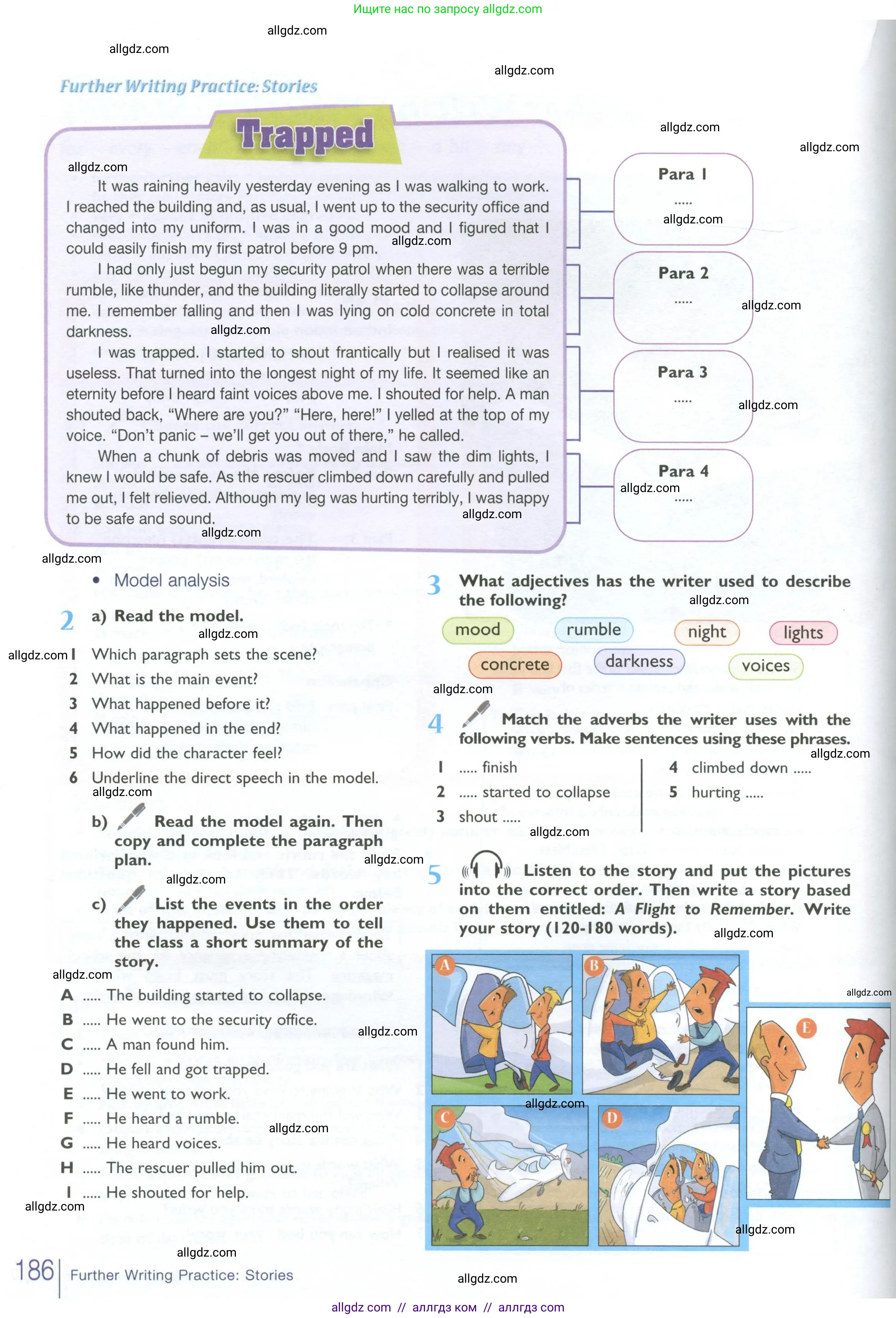 Английский язык (english), 10 класс Учебник (Student's book), авторы: Баранова Ксения Михайловна (Baranova Ksenia), Дули Дженни (Dooley Jenny), Копылова Виктория Викторовна (Kopylova Victoria), Мильруд Радислав Петрович (Millrood Radislav), Эванс Вирджиния (Evans Virginia), издательство Просвещение, Москва, 2019, белого цвета, страница 186