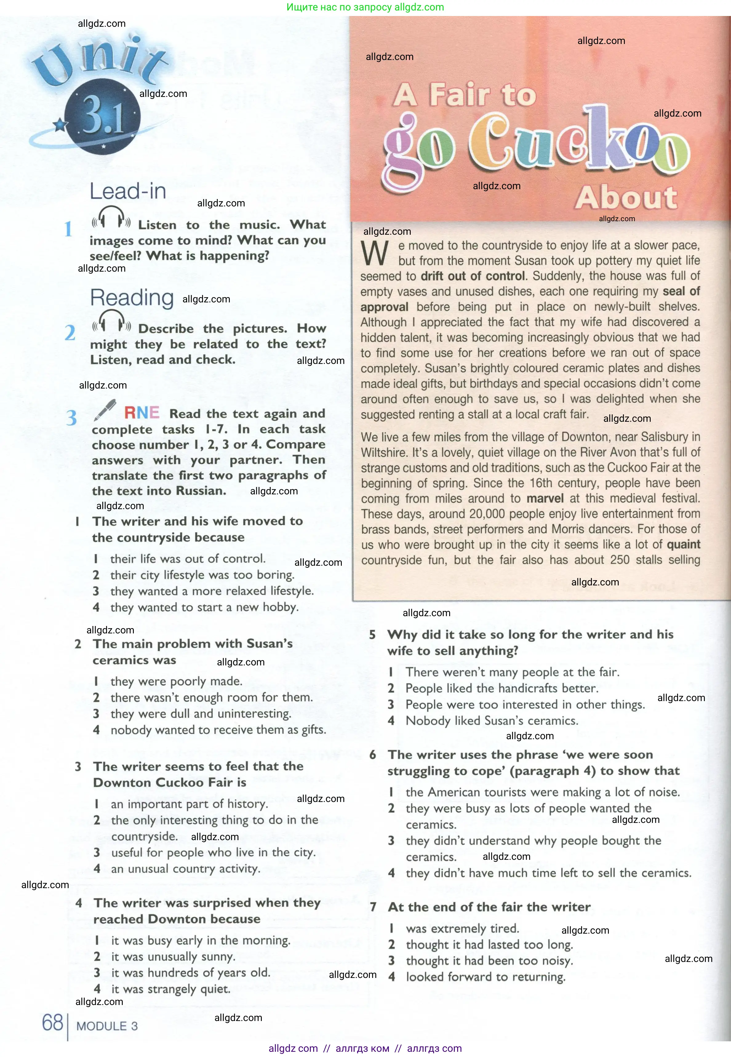 Английский язык (english), 10 класс Учебник (Student's book), авторы: Баранова Ксения Михайловна (Baranova Ksenia), Дули Дженни (Dooley Jenny), Копылова Виктория Викторовна (Kopylova Victoria), Мильруд Радислав Петрович (Millrood Radislav), Эванс Вирджиния (Evans Virginia), издательство Просвещение, Москва, 2019, белого цвета, страница 68